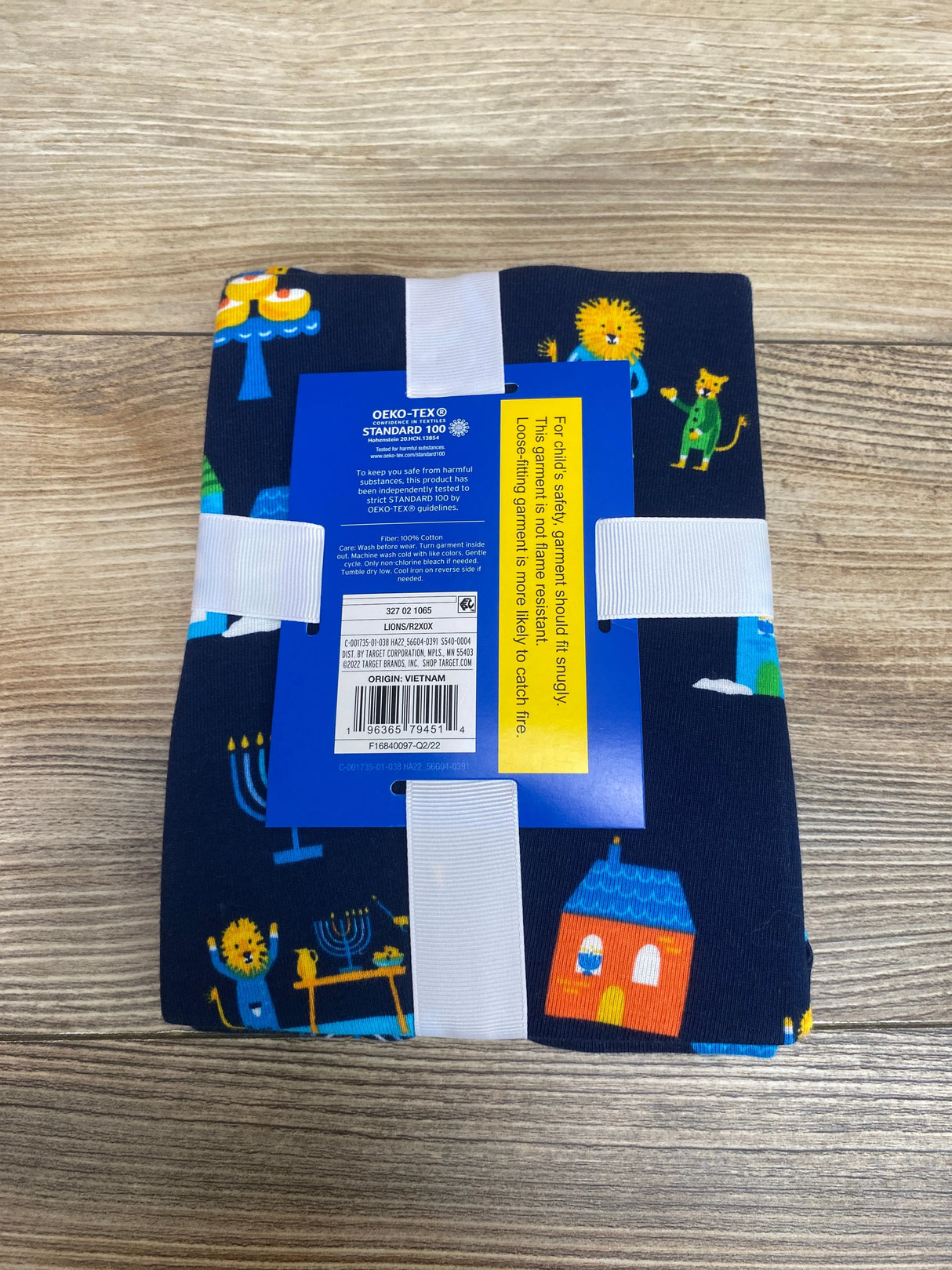 NEW Wondershop 2pc Hanukkah Pajama Set Lions Navy sz 3T - Me n Mommy To Be