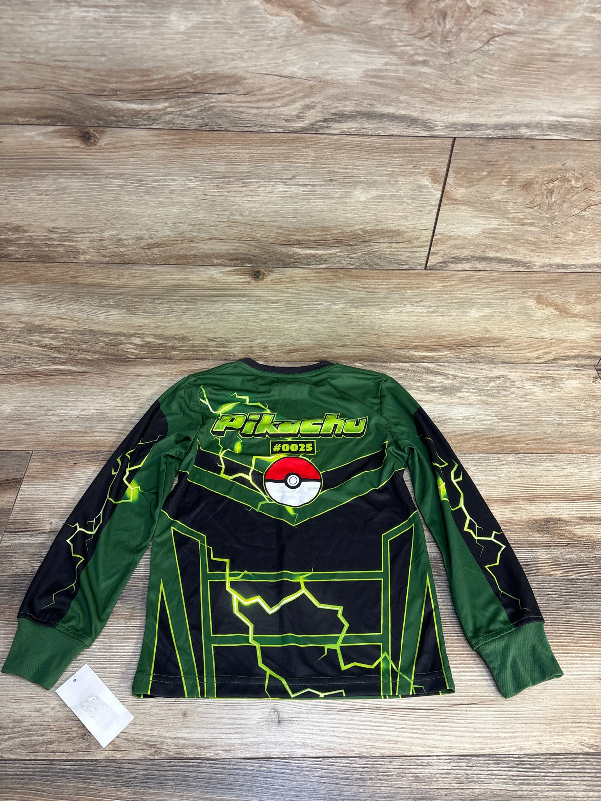 NEW Hybrid Apparel Pokemon Long Sleeve Shirt Green sz 5/6T