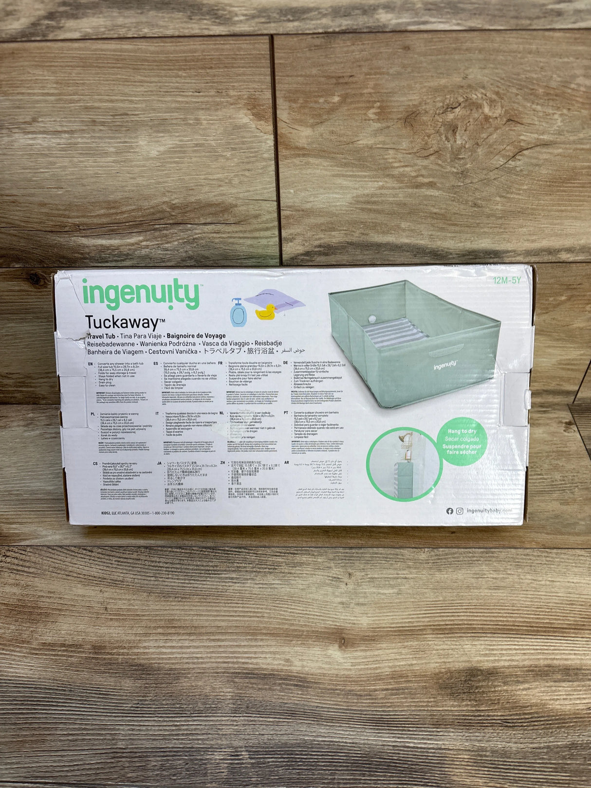 NEW Ingenuity Tuckaway Travel Tub