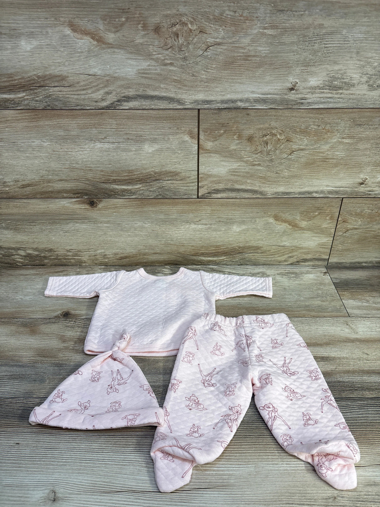 Disney Baby 3pc Bambi Quilted Set Pink sz 3m