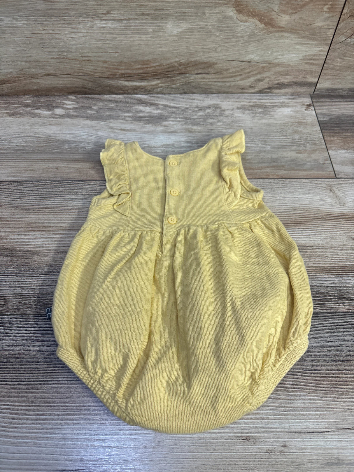 Modern Moments Ribbed Bubble Romper Yellow sz 6-9m