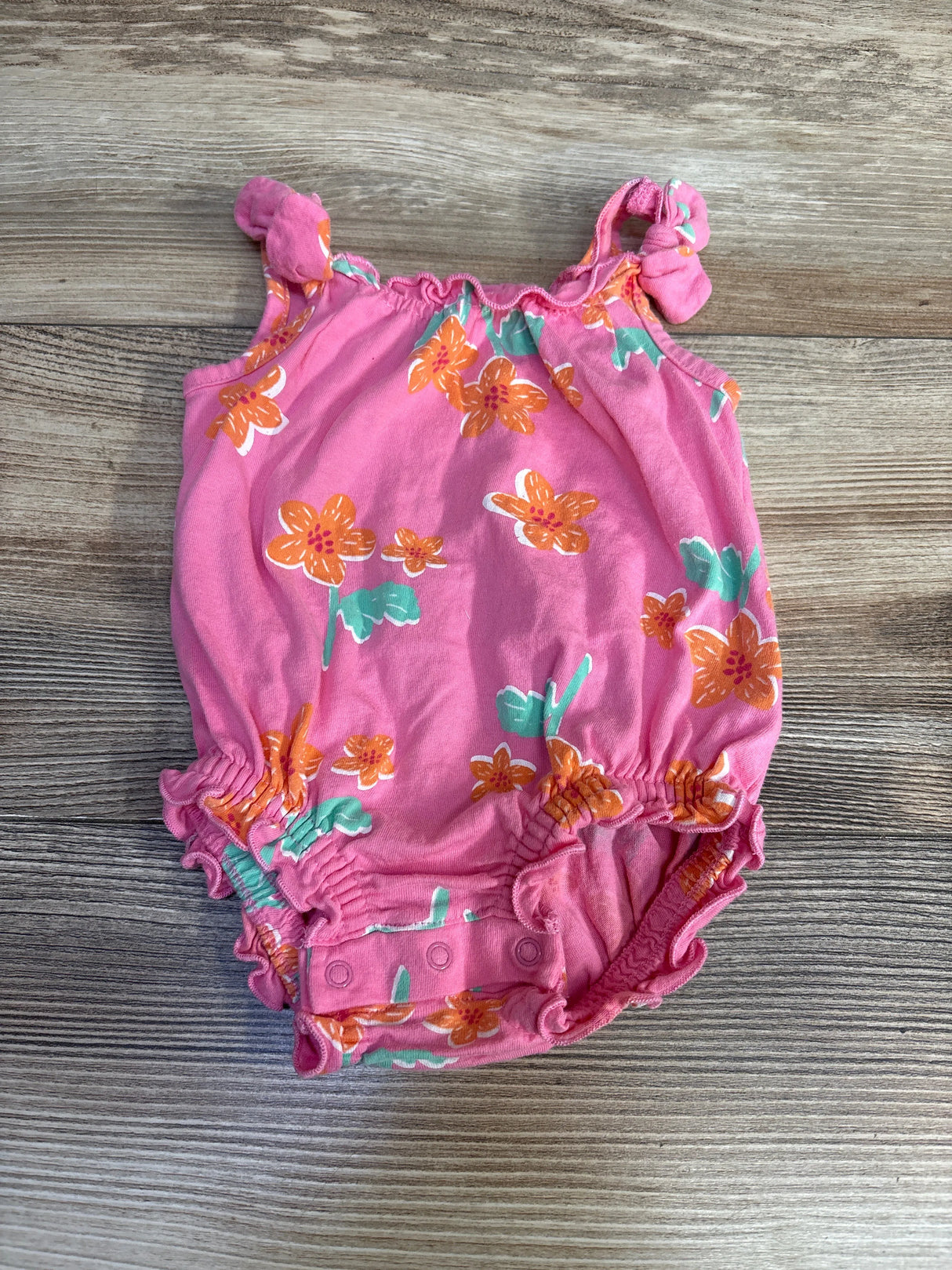 Old Navy Floral Bubble Romper Pink sz 0-3m - Me n Mommy To Be