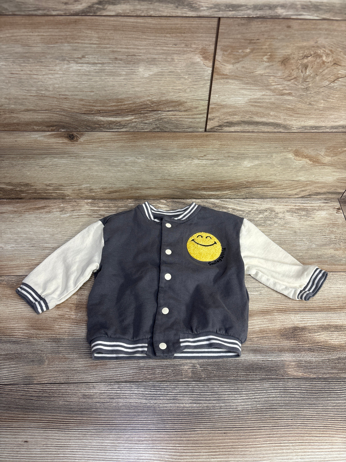 H&M SmileyWorld Printed Baseball Jacket sz 12m