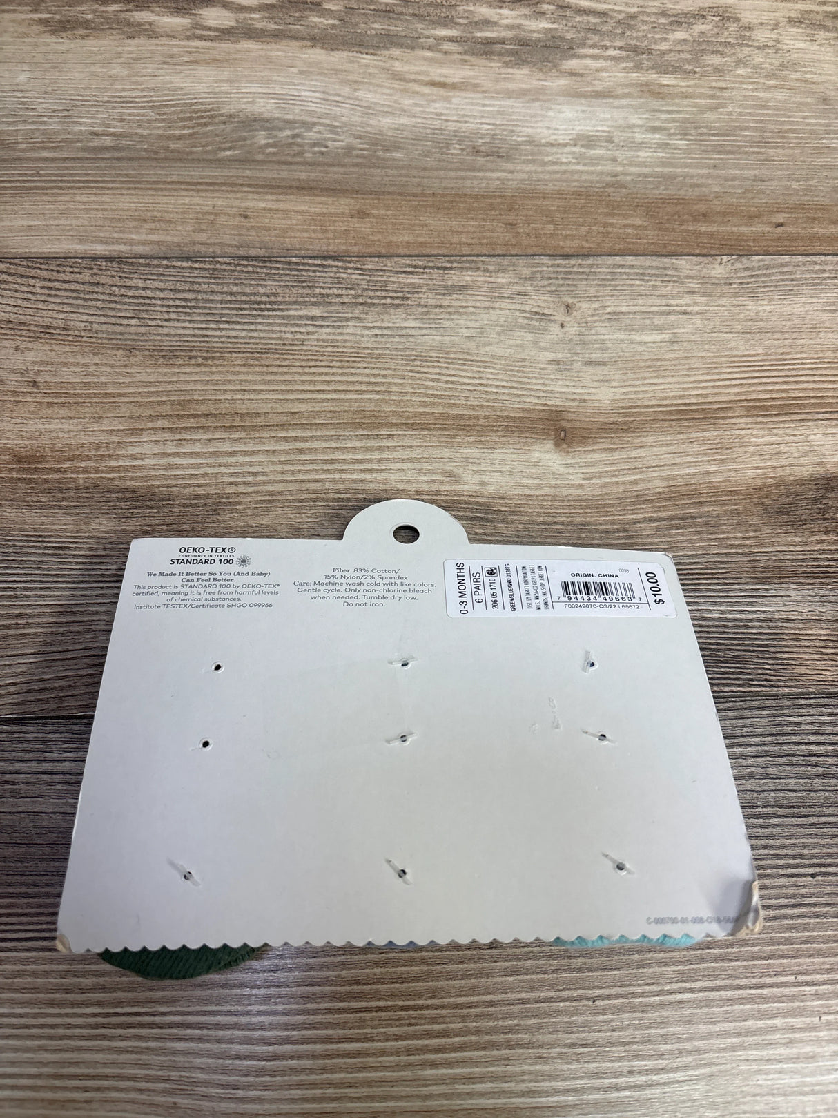 NEW Cloud Island 5pk Crew Socks sz 0-3m