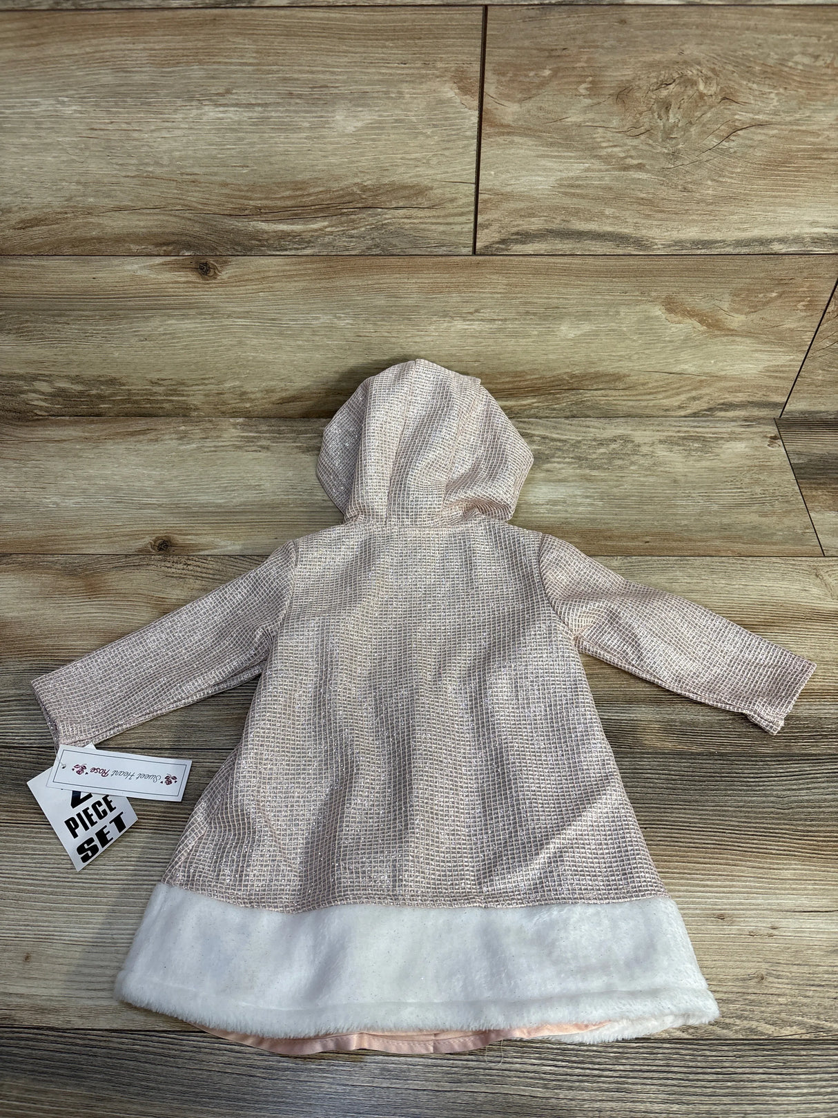 NEW Sweet Heart Rose 2pc Dress & Jacket Set Pink sz 12m