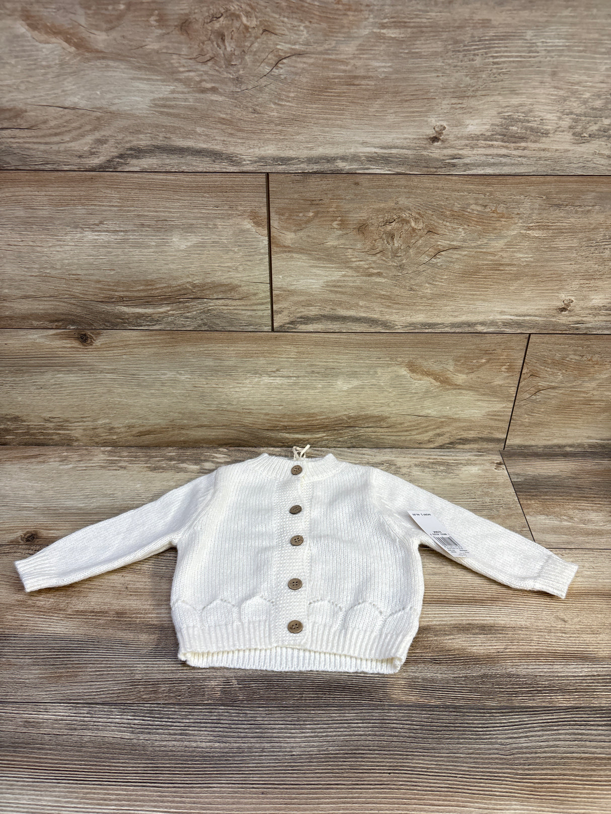 NEW Jessica Simpson Button-Up Knit Cardigan Ivory sz 3/6m