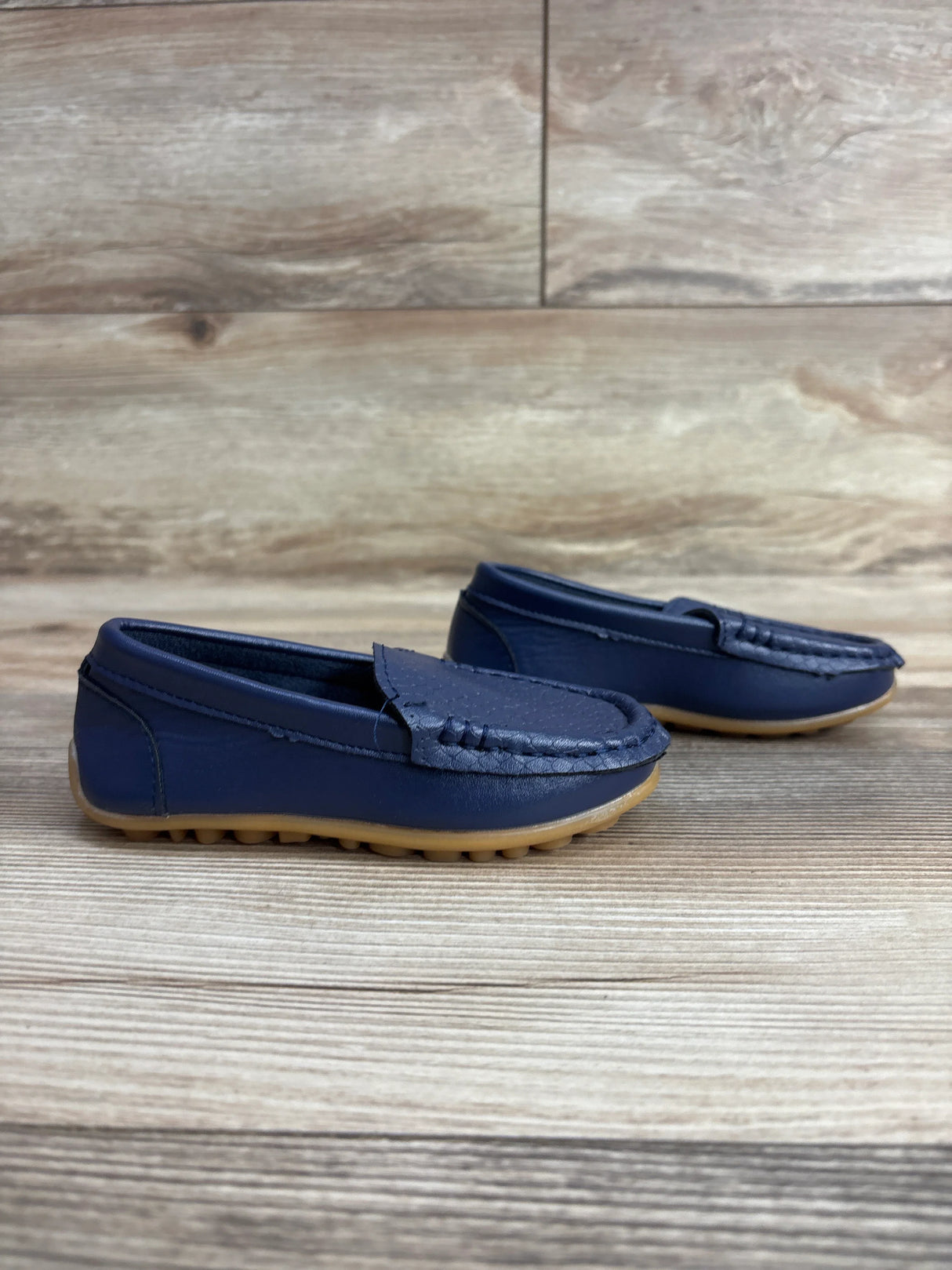 Faux Leather Loafers Navy 8/9c