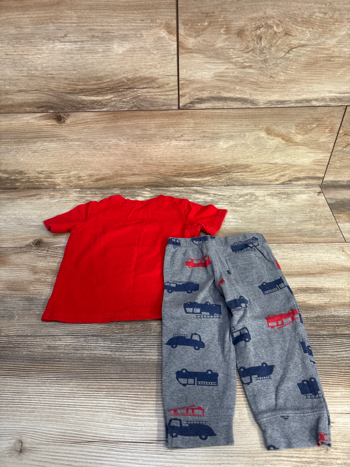 Carter's 2pc Chief Firefighter Shirt & Pants Set Red sz 12m