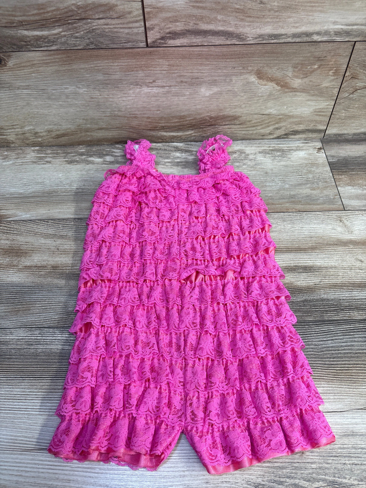 Cutie Baby Boutique Lace Romper Pink sz 2-3T