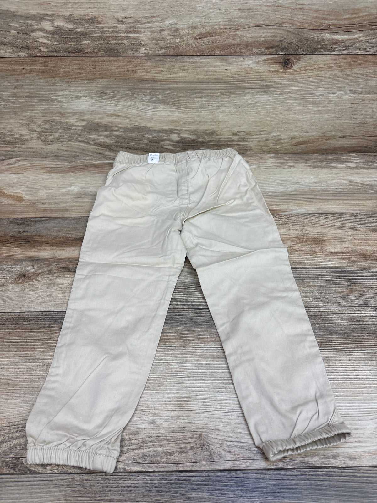 NEW Children's Place Twill Woven Pull On Jogger Pants Beige sz 3T