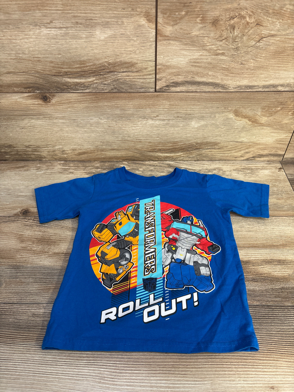 Transformers Shirt Blue sz 4T