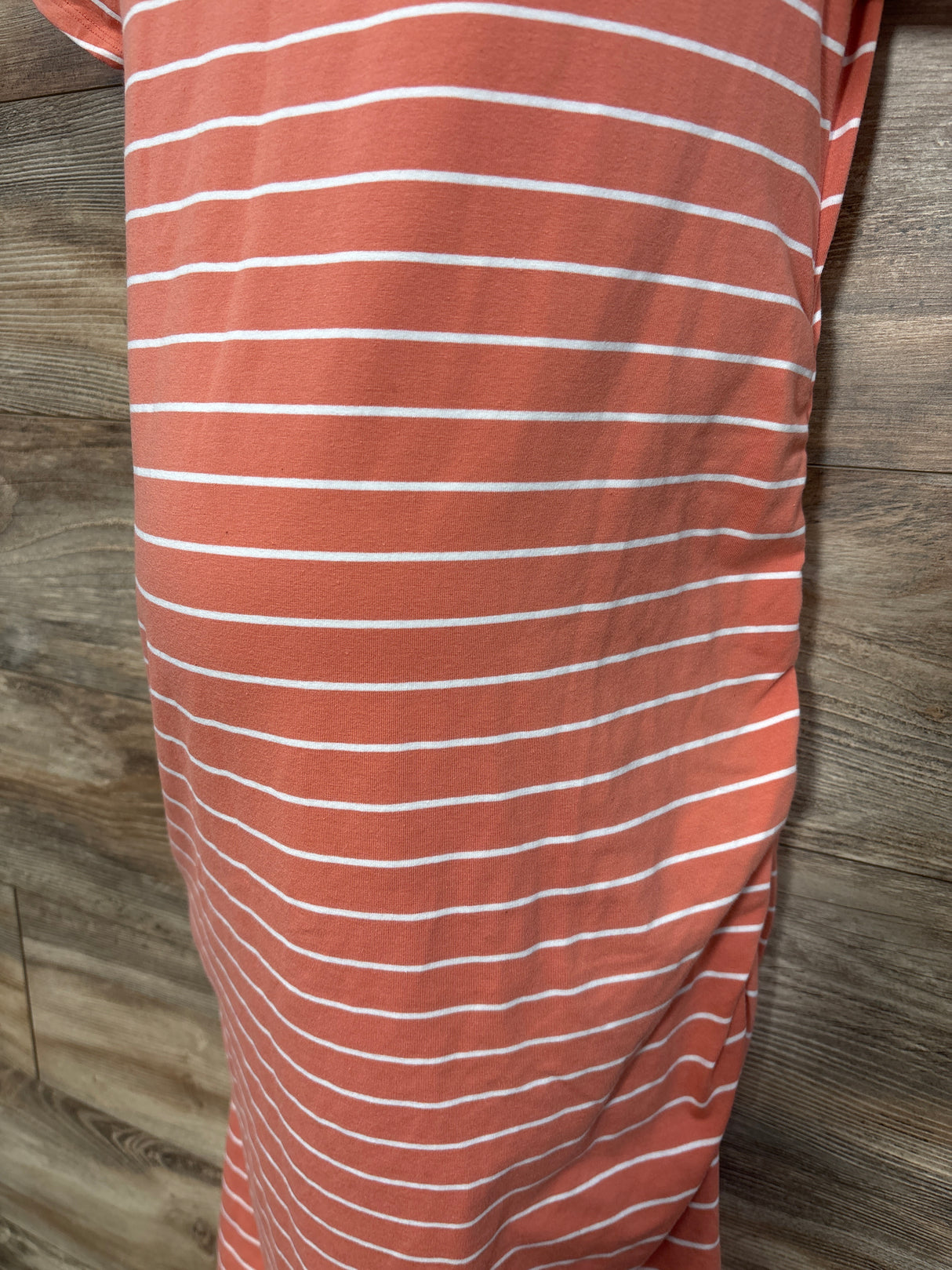 NEW Isabel Maternity Striped Bodycon Dress Orange sz Large