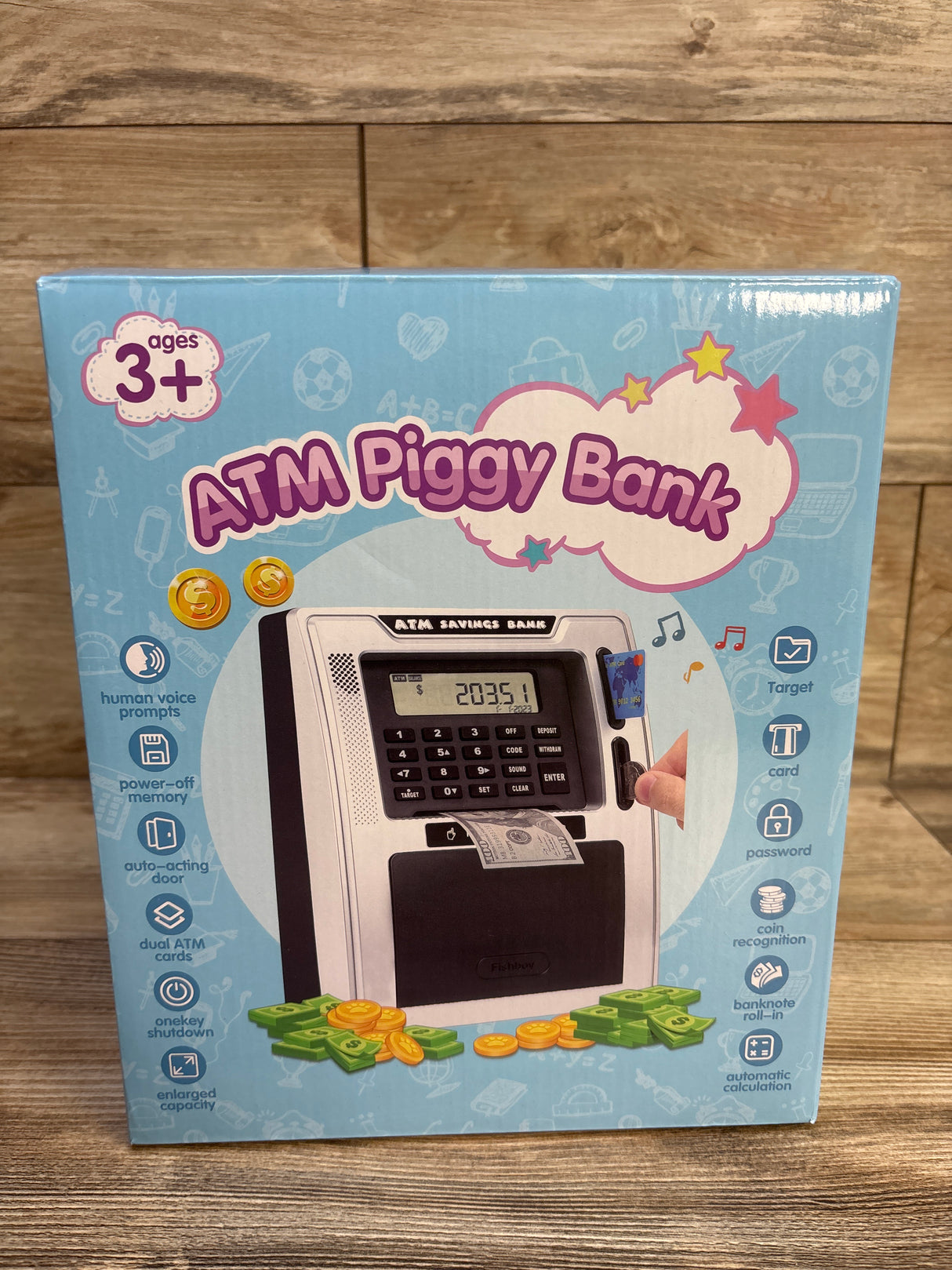 NEW Fishboy Talking ATM Piggy Bank