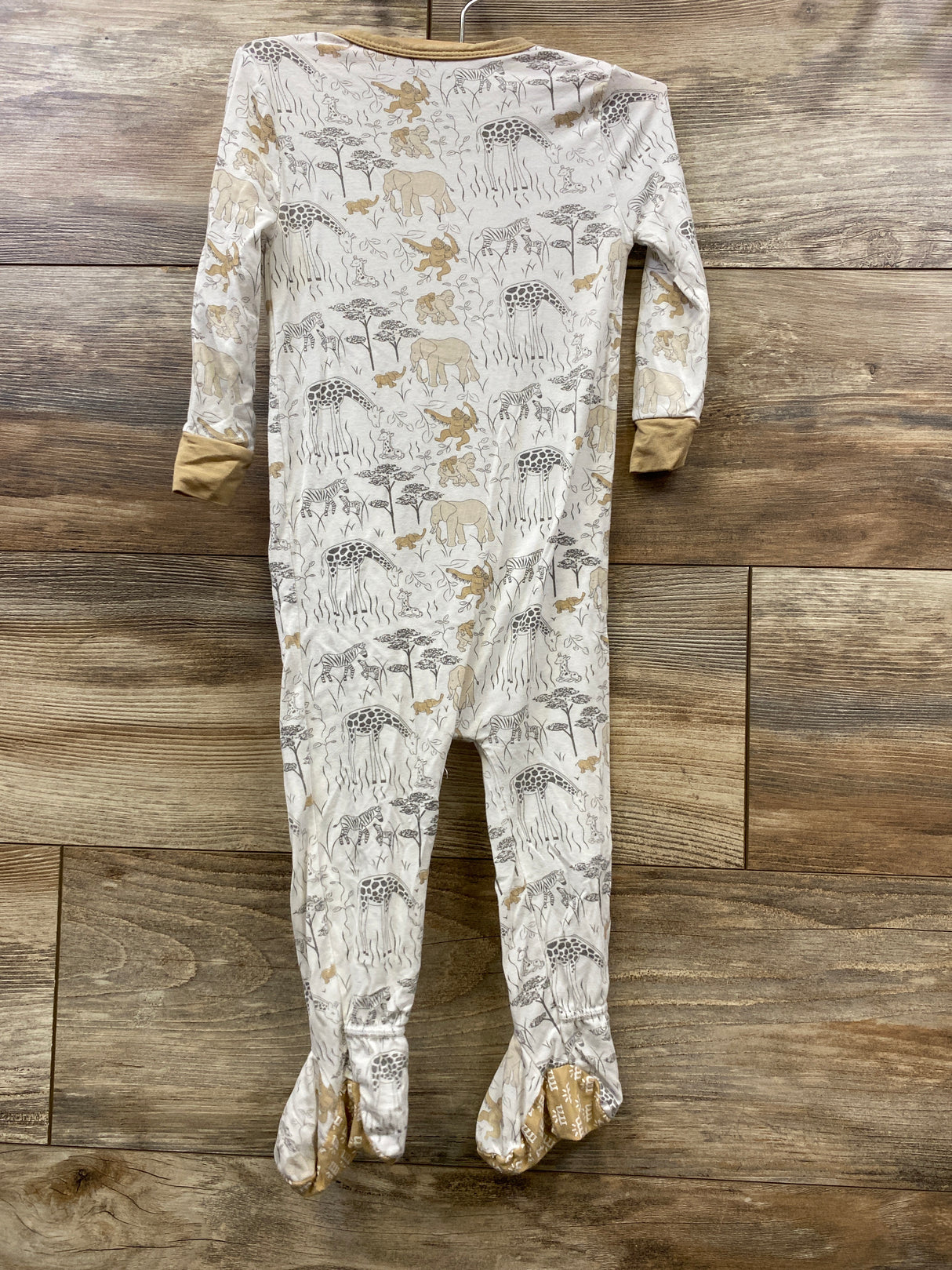 Magnetic Me Modal Animal Print Footie White sz 9-12m