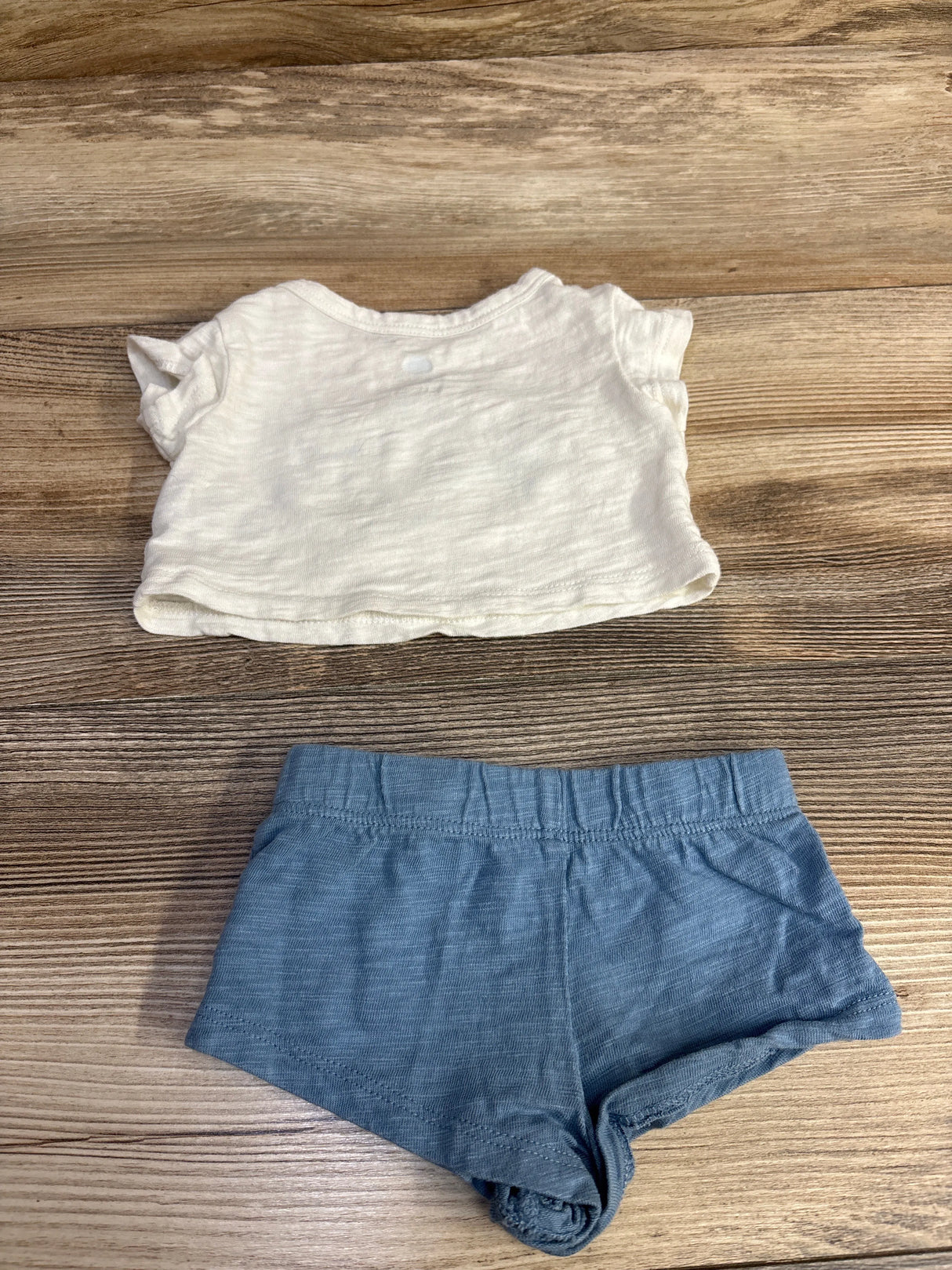 Cloud Island 2pc Shirt & Shorts White sz Newborn - Me n Mommy To Be