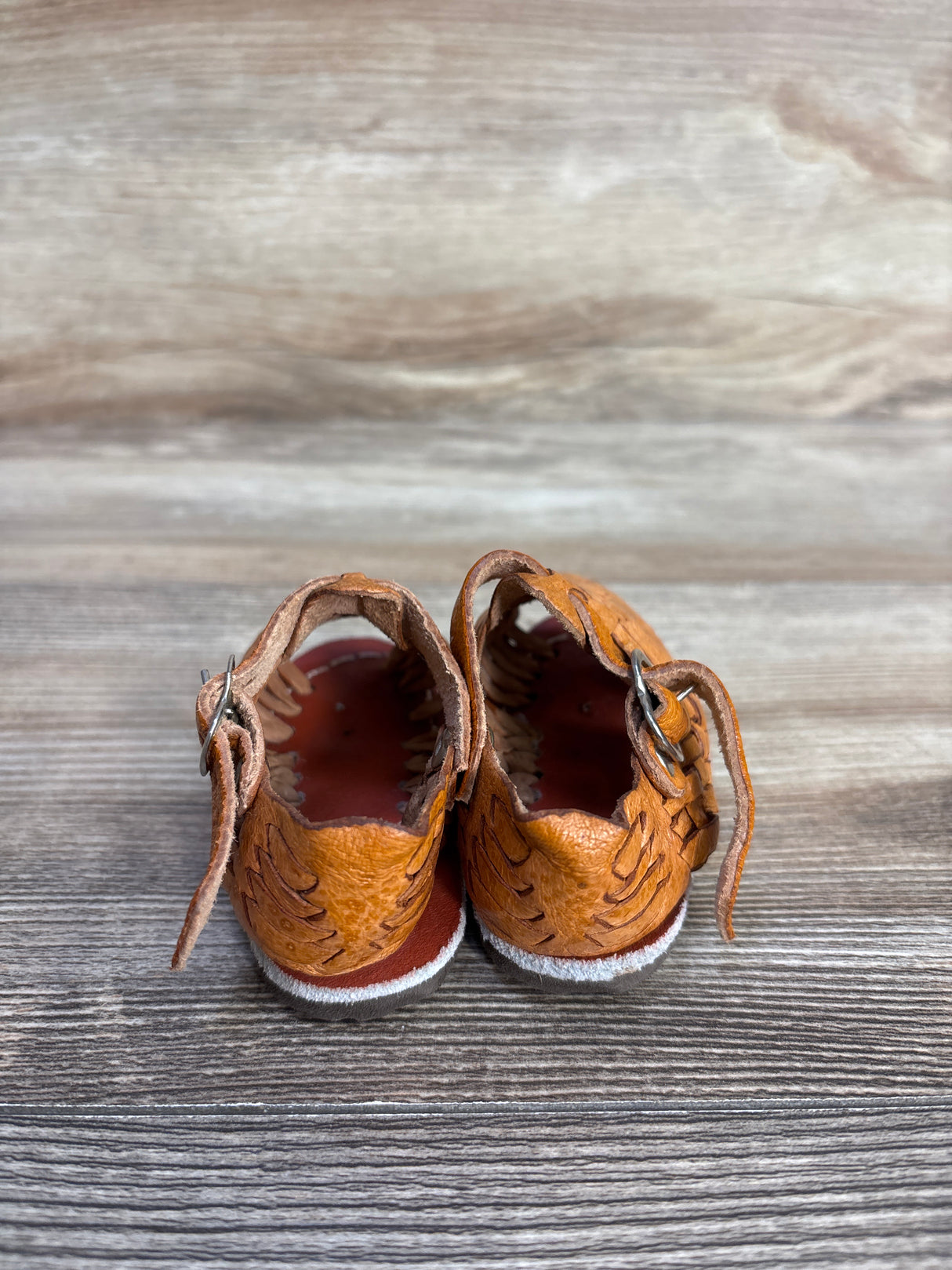 Leather Huarache Sandals Brown sz 1/2c