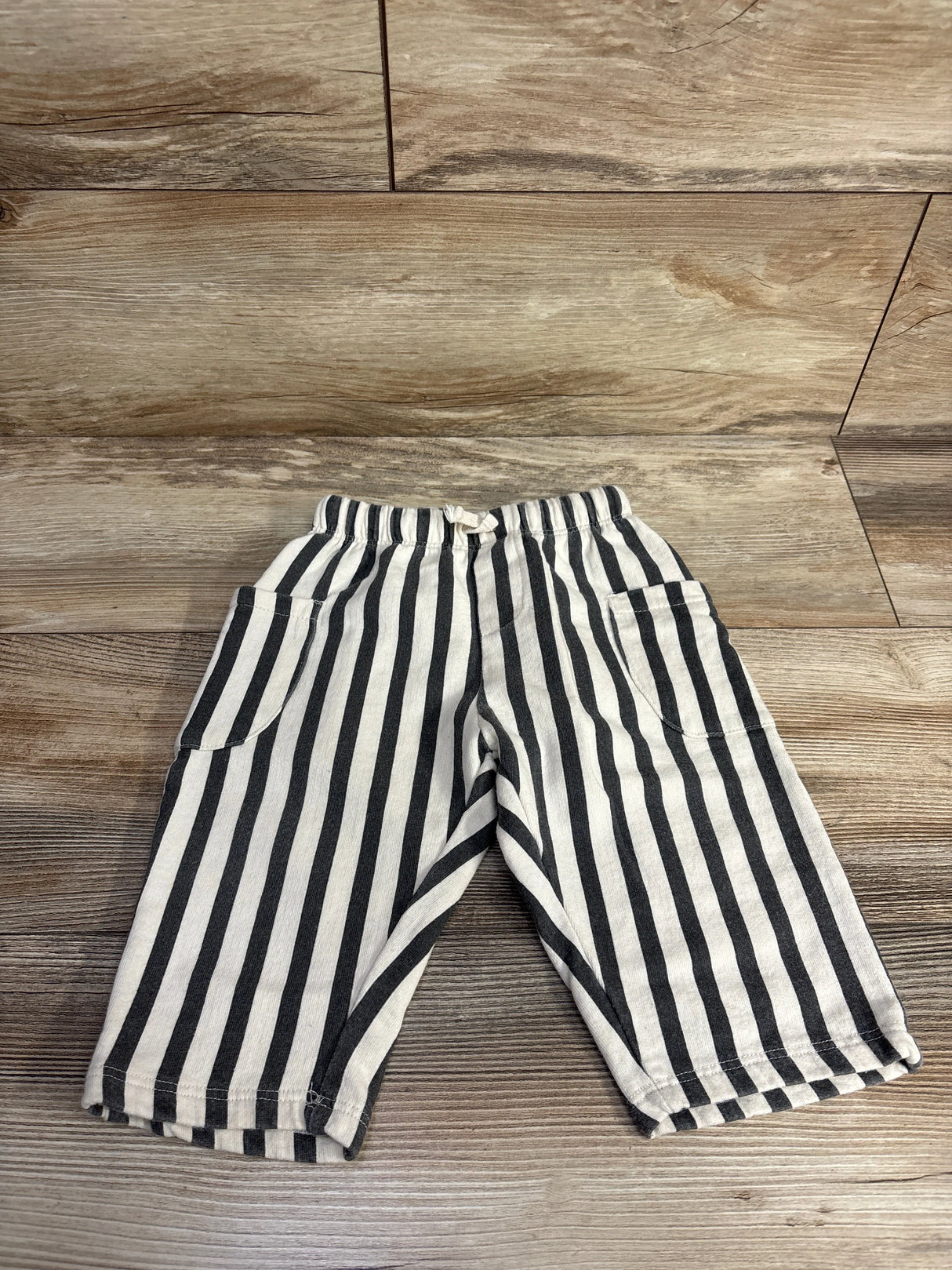 Zara Striped Wide Leg Pants Grey sz 9-12m