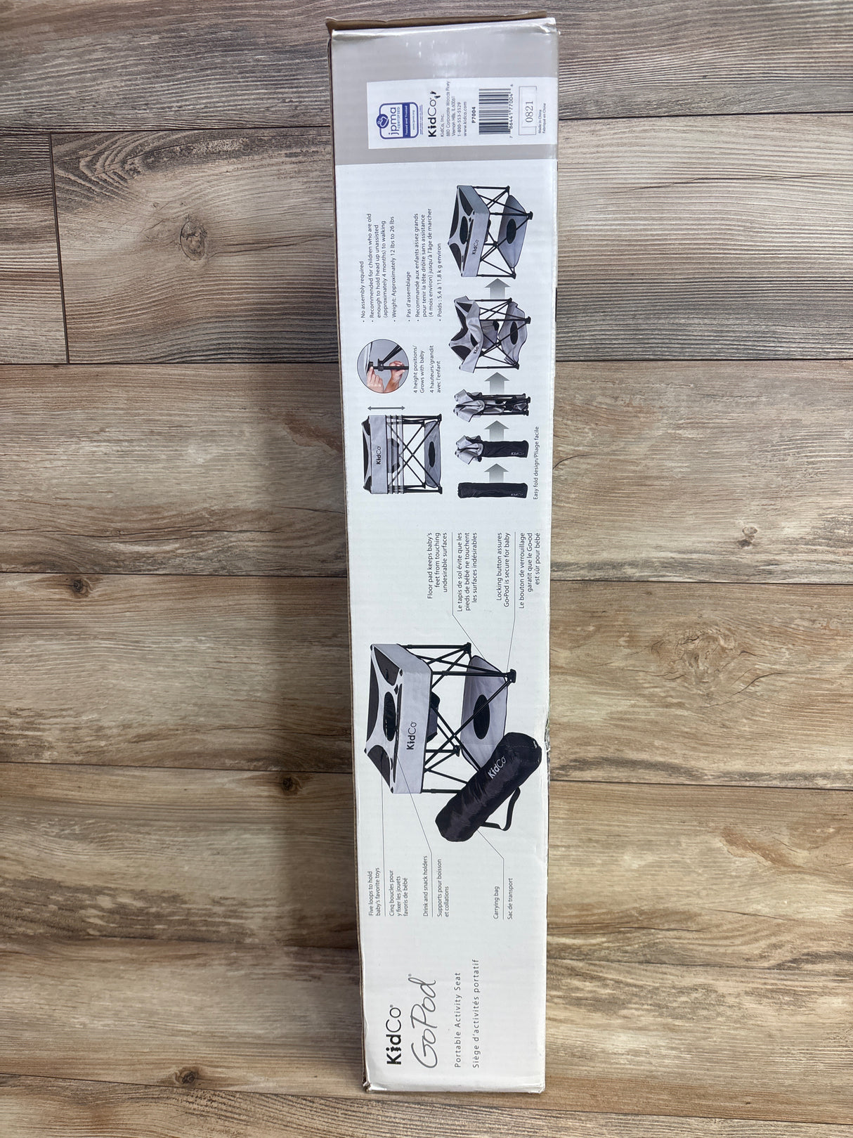 NEW KidCo - GoPod Adjustable Height Travel Activity Seat - Midnight