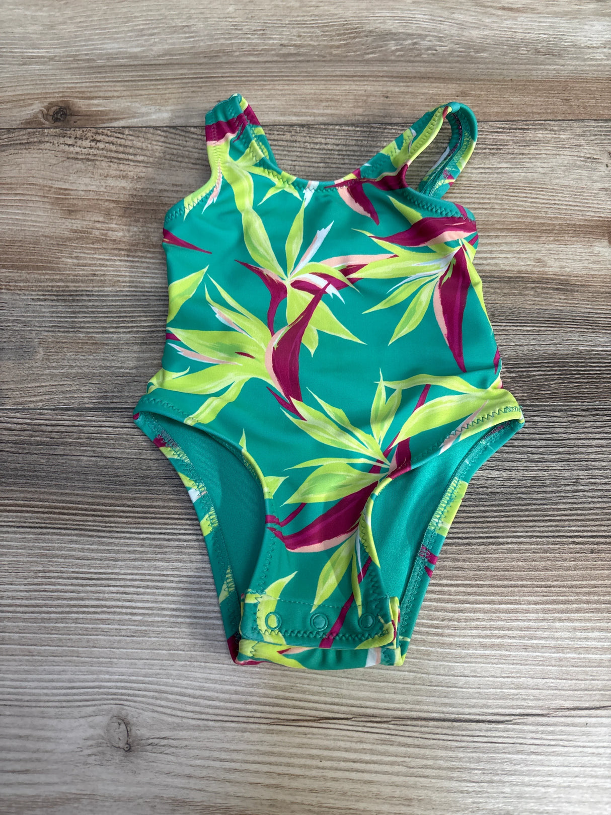 Old Navy 1pc Cutout Swimsuit Green sz 0-3m - Me n Mommy To Be