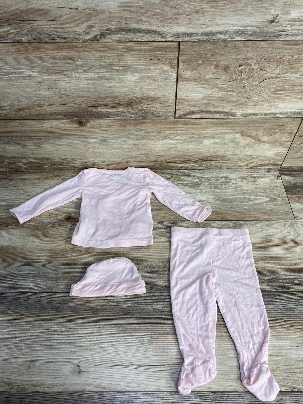 Carter's 3pc PurelySoft Side-Snap Set Pink sz 6m
