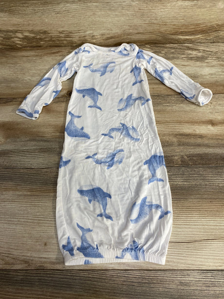 Carter's PurelySoft Whale Print Gown White sz 3m - Me n Mommy To Be