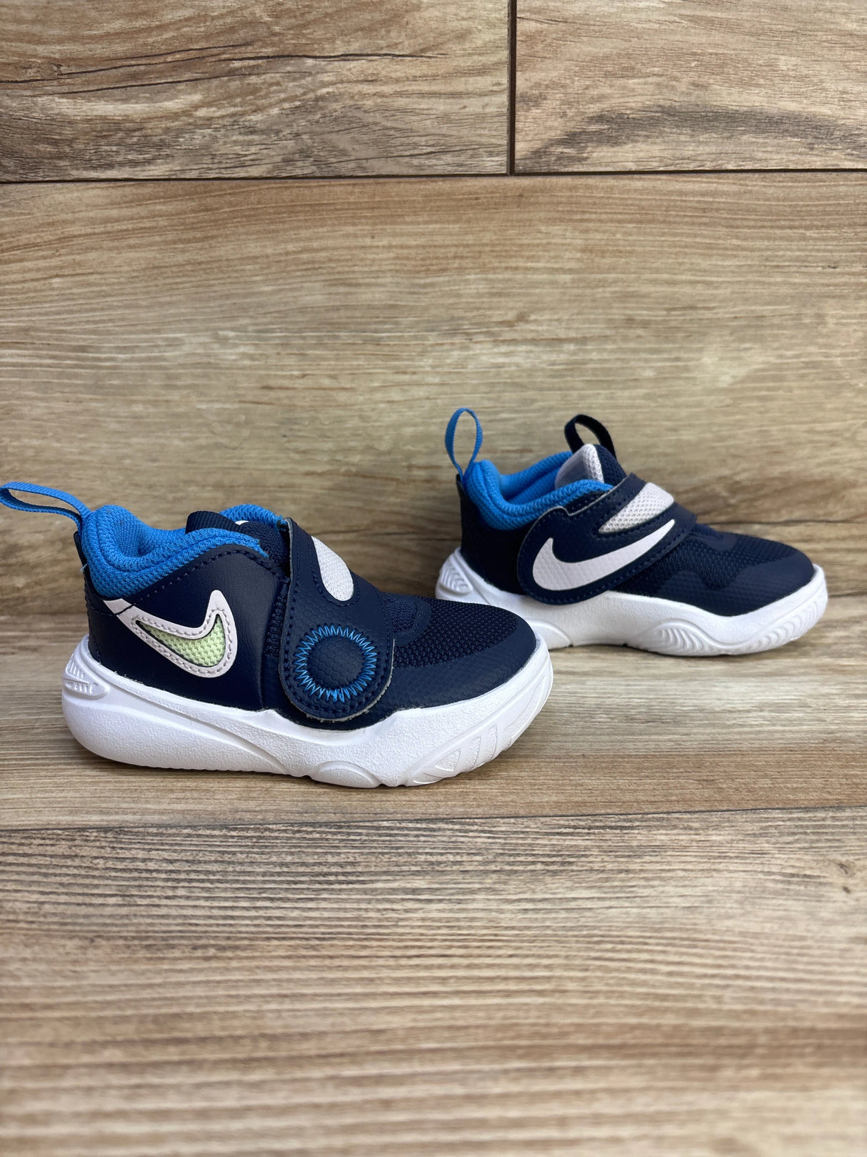 Nike Team Hustle D11 TD 'Midnight Navy Barely Volt' Sneakers sz 6c - Me n Mommy To Be