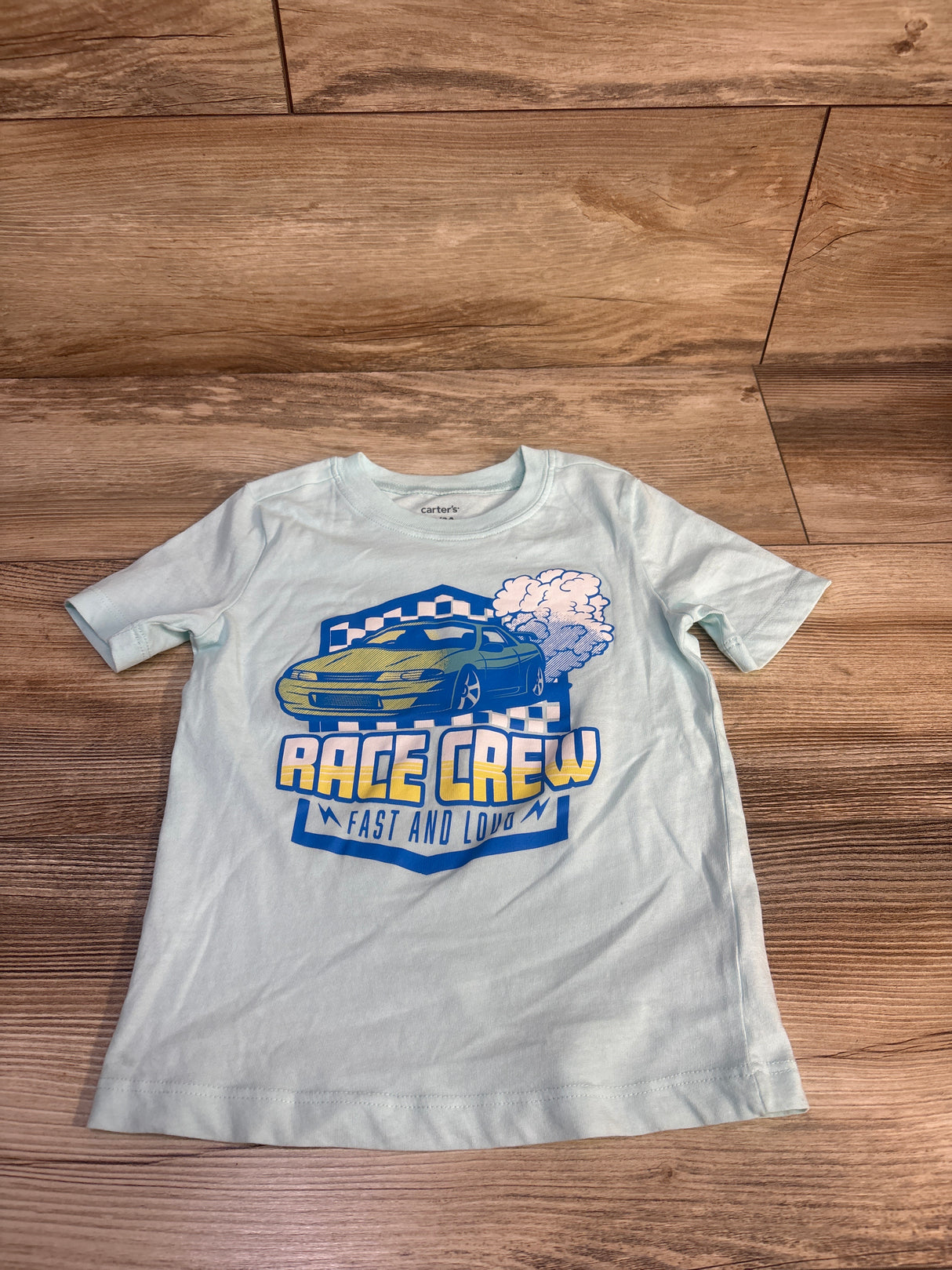 Carter's Race Crew Shirt Blue sz 3T