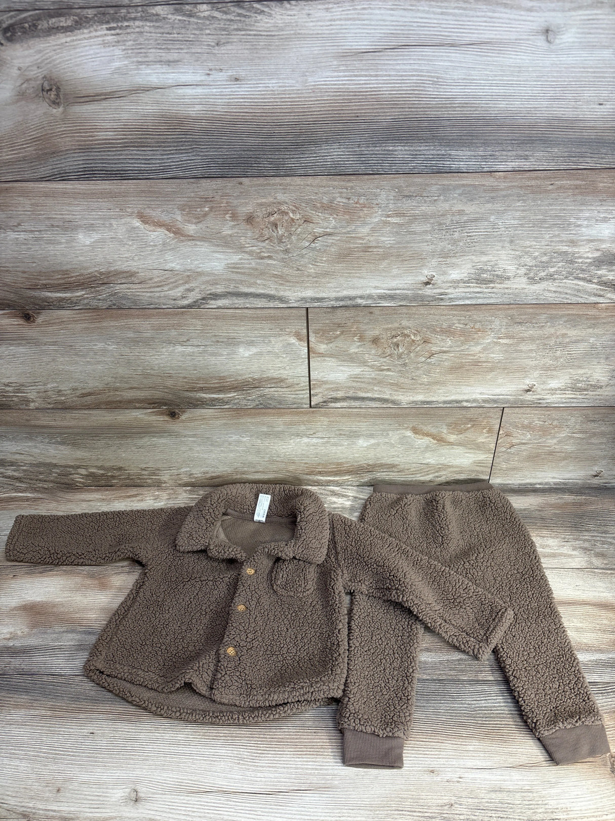 Modern Moments Sherpa 2pc Set Brown sz 24m