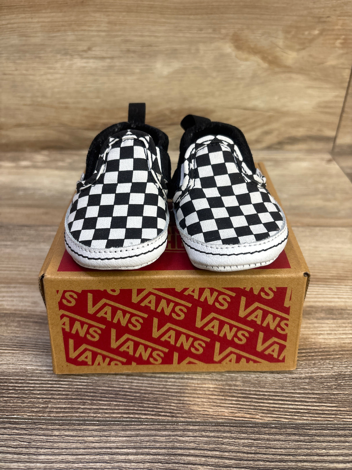 Vans Slip On V Crib Shoes Checkerboard sz 3c