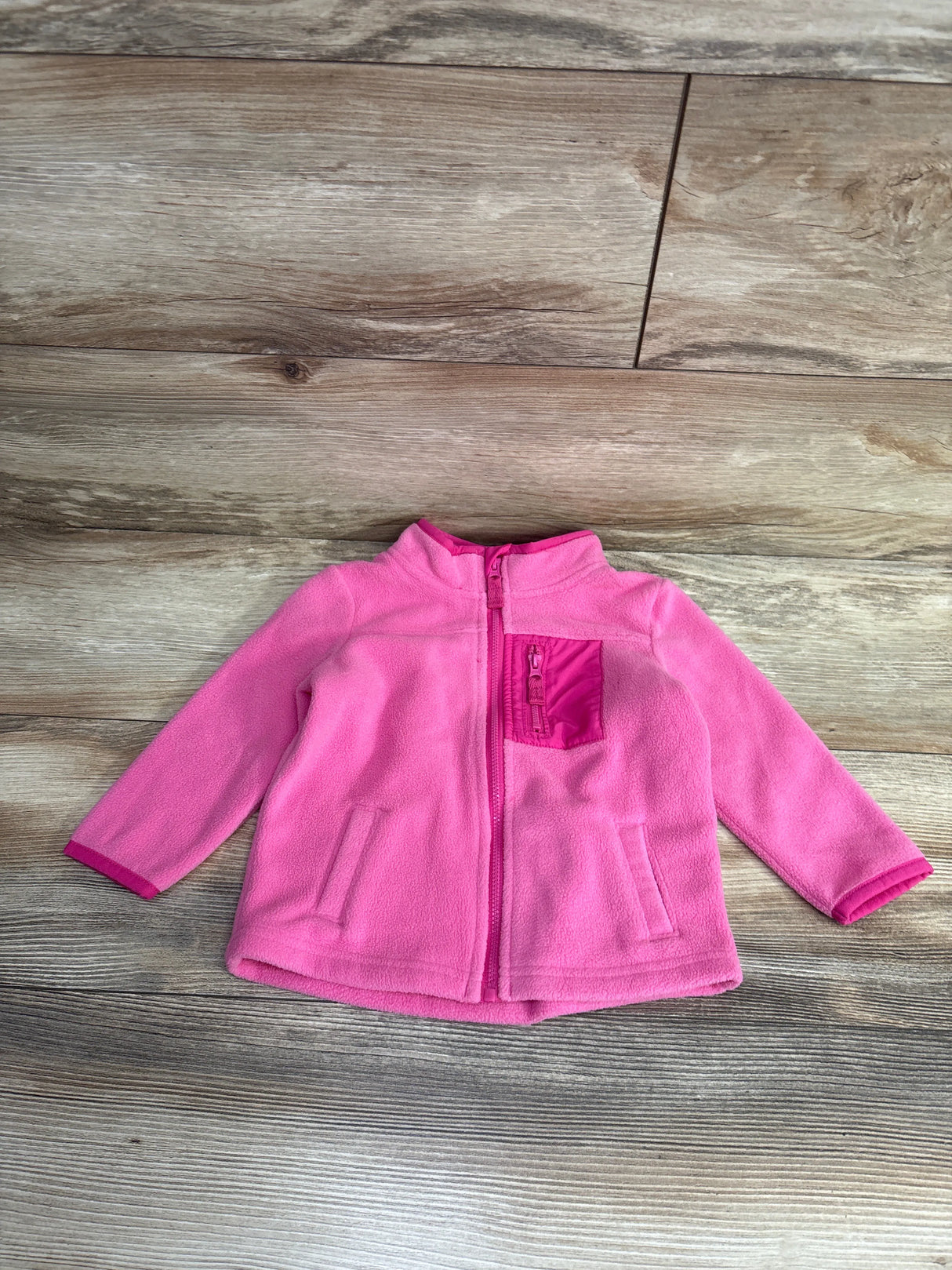 Jumping Beans Full Zip Fleece Jacket Pink sz 18m