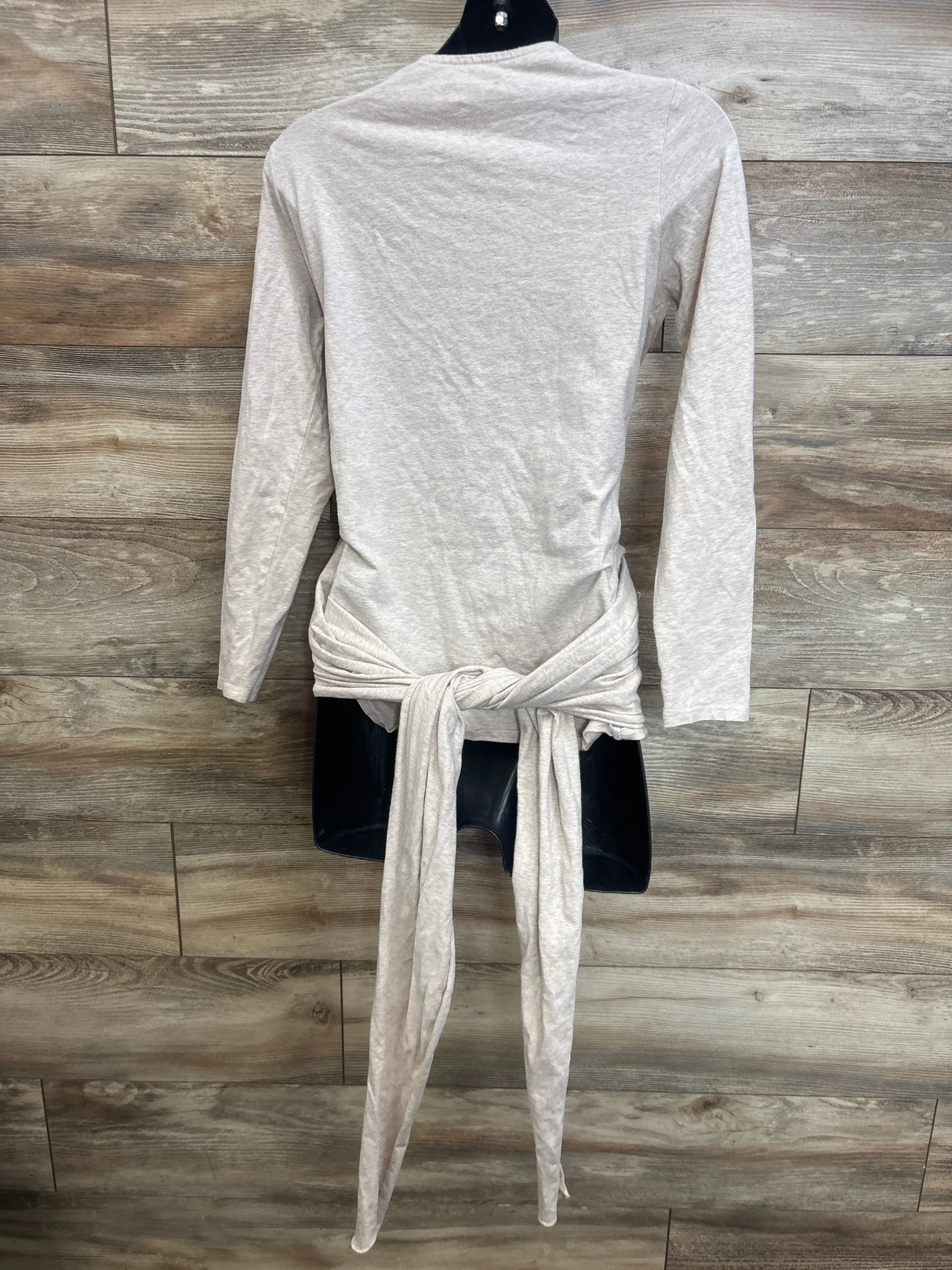 Kindred Bravely Organic Skin to Skin Long Sleeve Wrap Top Beige sz Medium