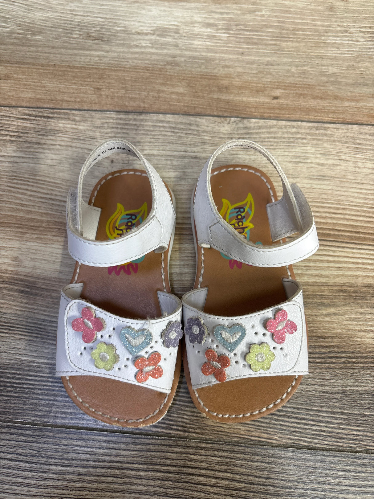 Rachel Shoes Butterfly Sandals White sz 5c