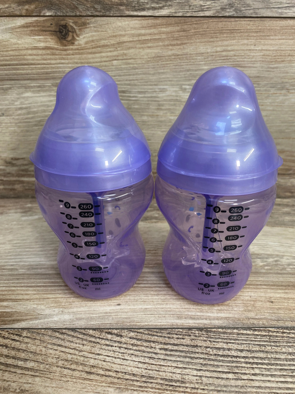 Tommee Tippee Advanced Anti-Colic 2pk Baby Bottles Purple, 9oz - Me n Mommy To Be