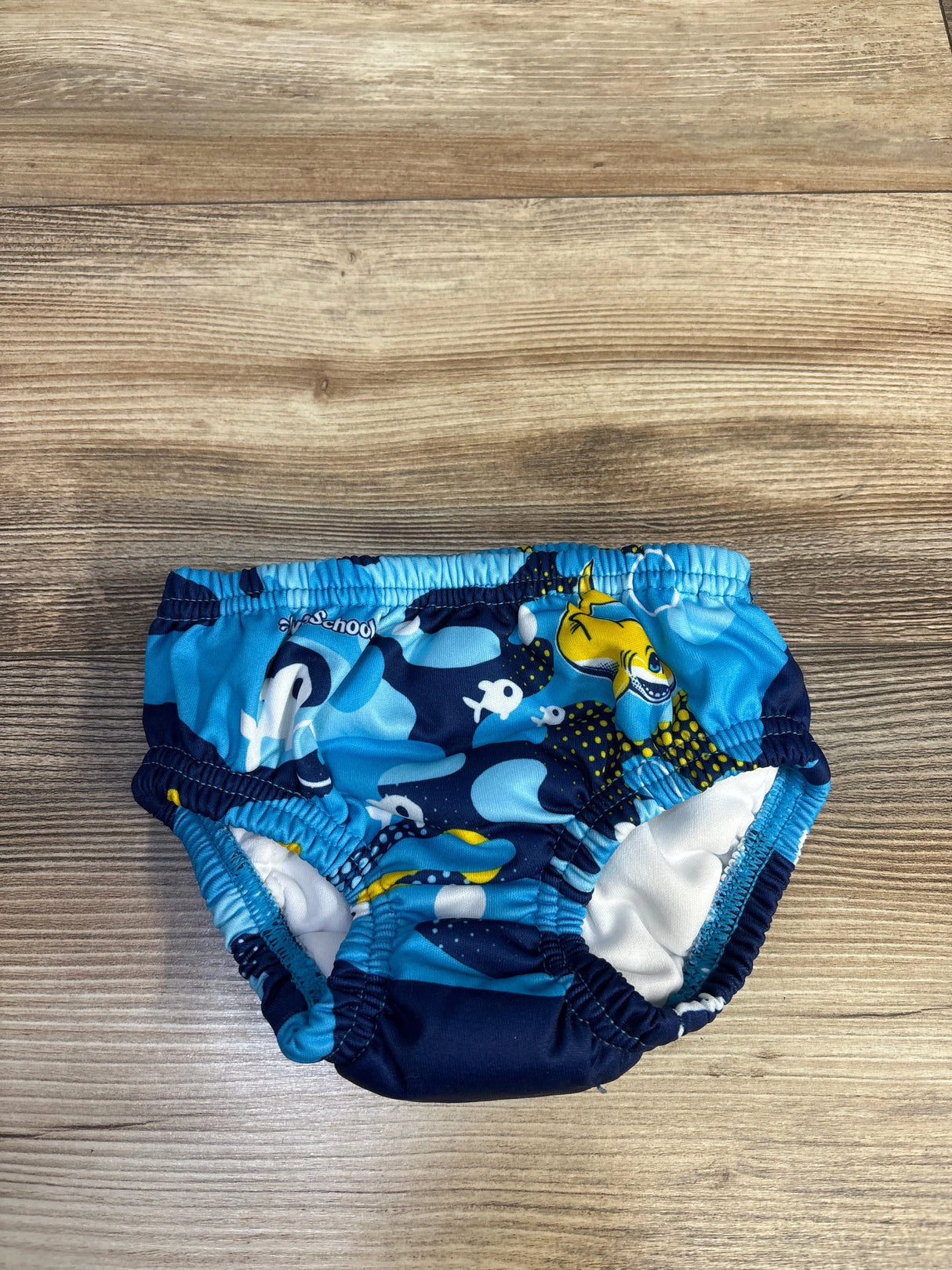 Aqua SwimSchool Reusable Swim Diaper Blue sz 12m