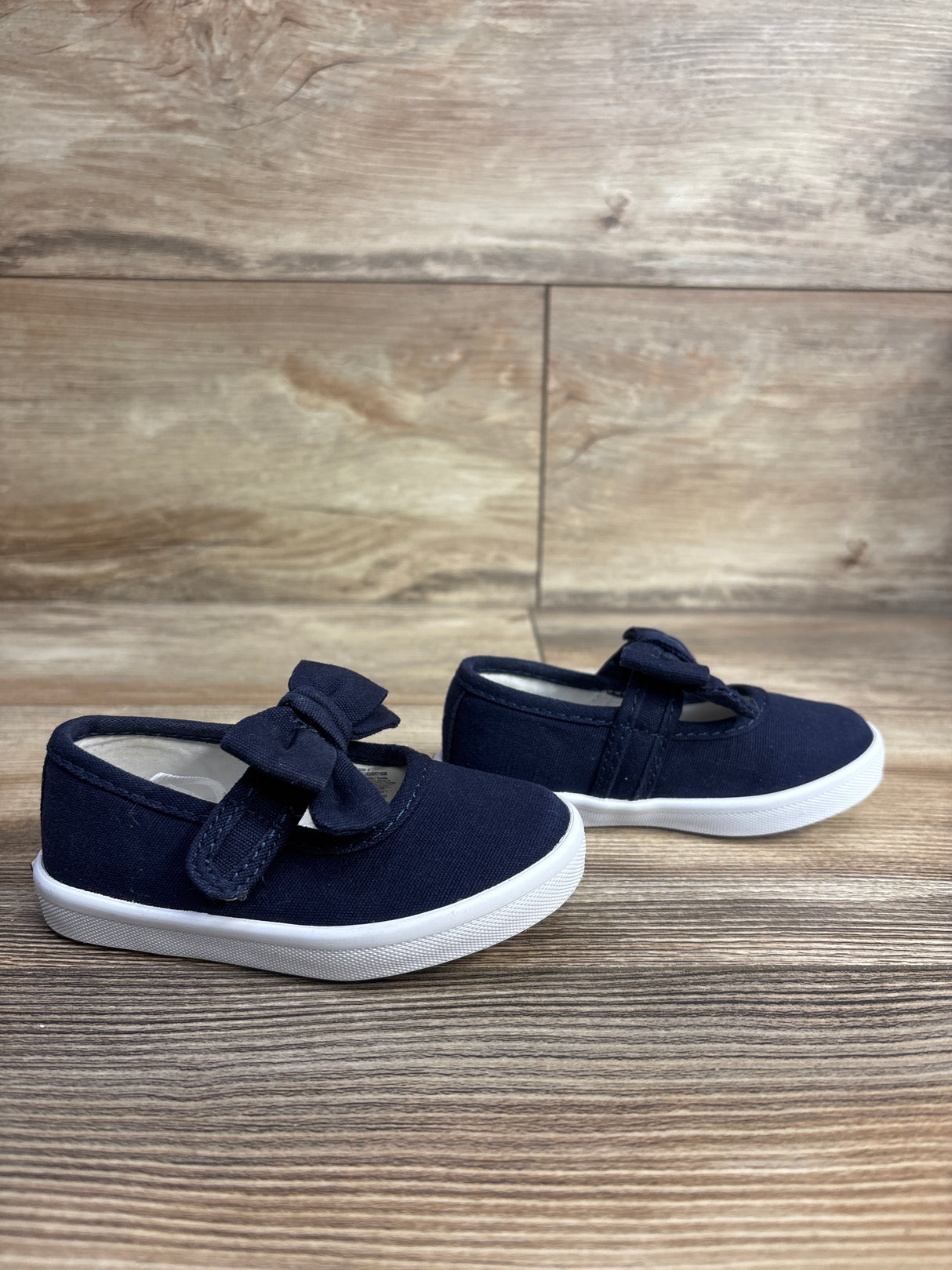 Janie & Jack Mary Jane Bow Sneaker Navy sz 5c