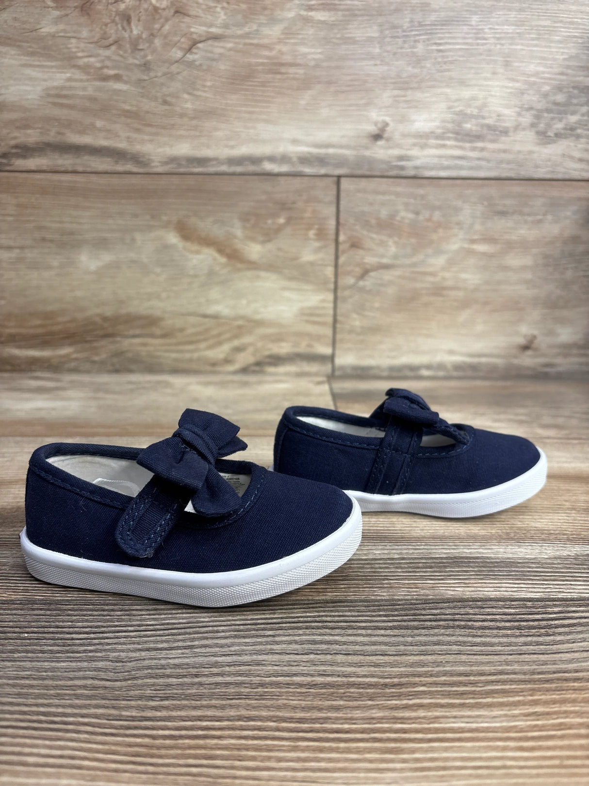 Janie & Jack Mary Jane Bow Sneaker Navy sz 5c