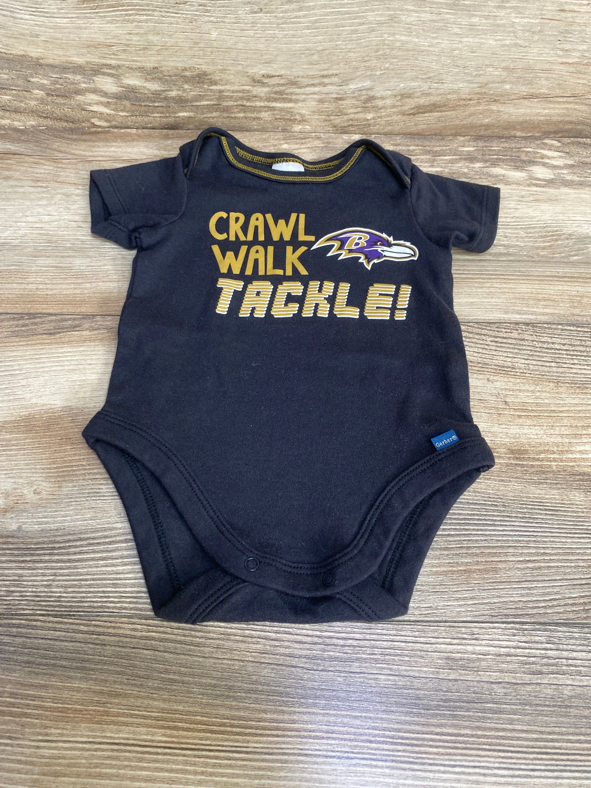 NFL Team Baltimore Ravens Bodysuit Black sz 0-3m - Me n Mommy To Be