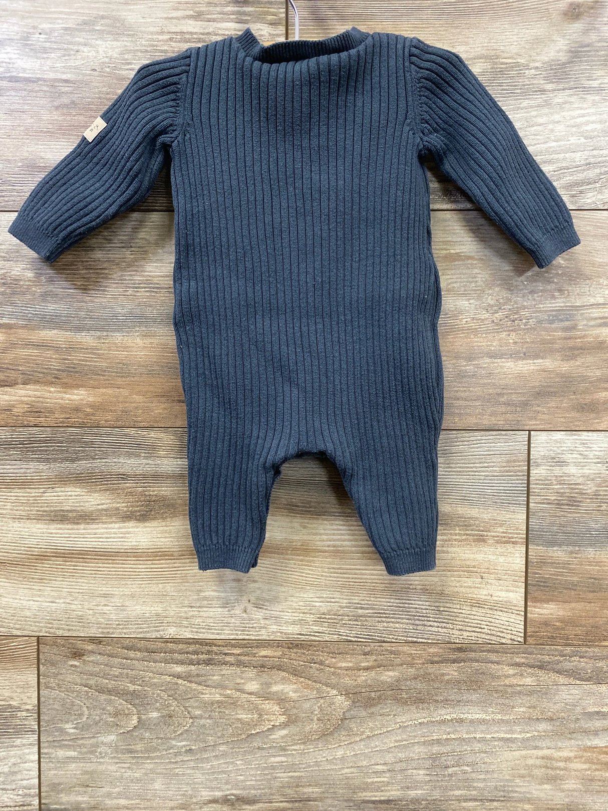 Carter's Henley Sweater Knit Ribbed Coverall Grey sz 3m