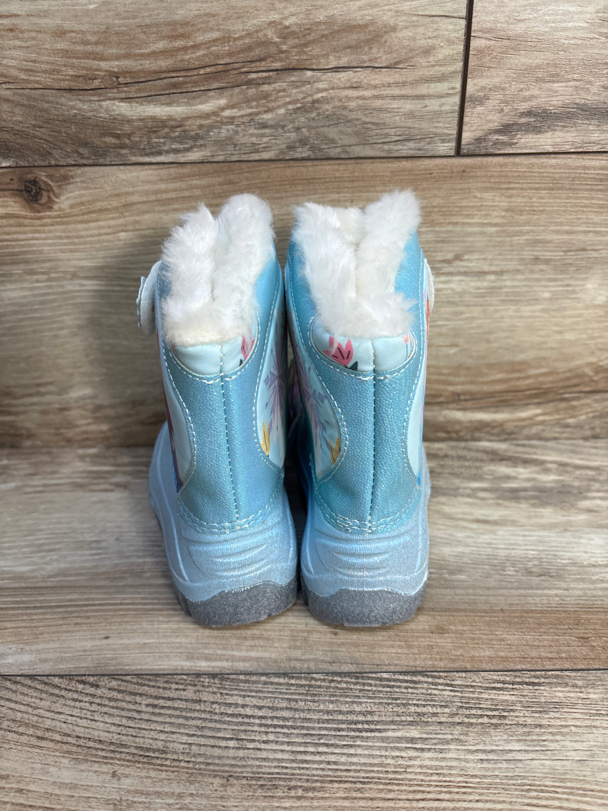 NEW Toddler Girls' Frozen Light-Up Winter Snow Boots sz 7c