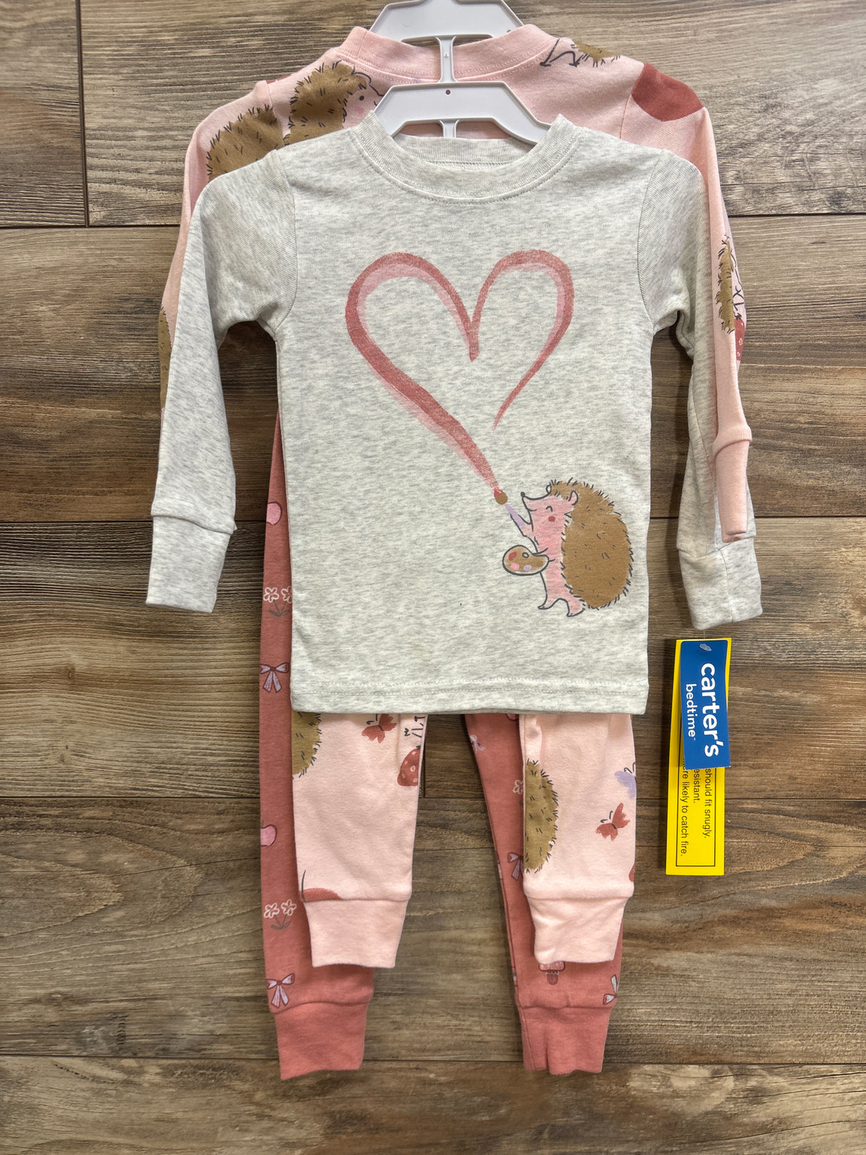 NEW Carter's 4pc Pajama Set Pink sz 18m