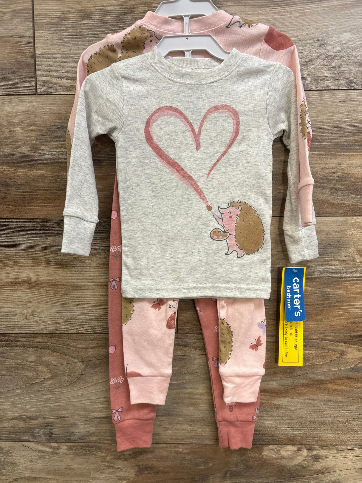 NEW Carter's 4pc Pajama Set Pink sz 18m