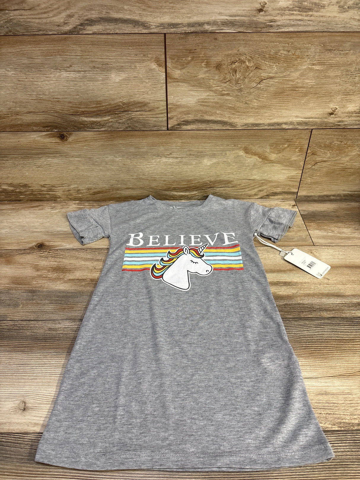 NEW PJ Salvage Unicorn Nightgown Grey sz 4T
