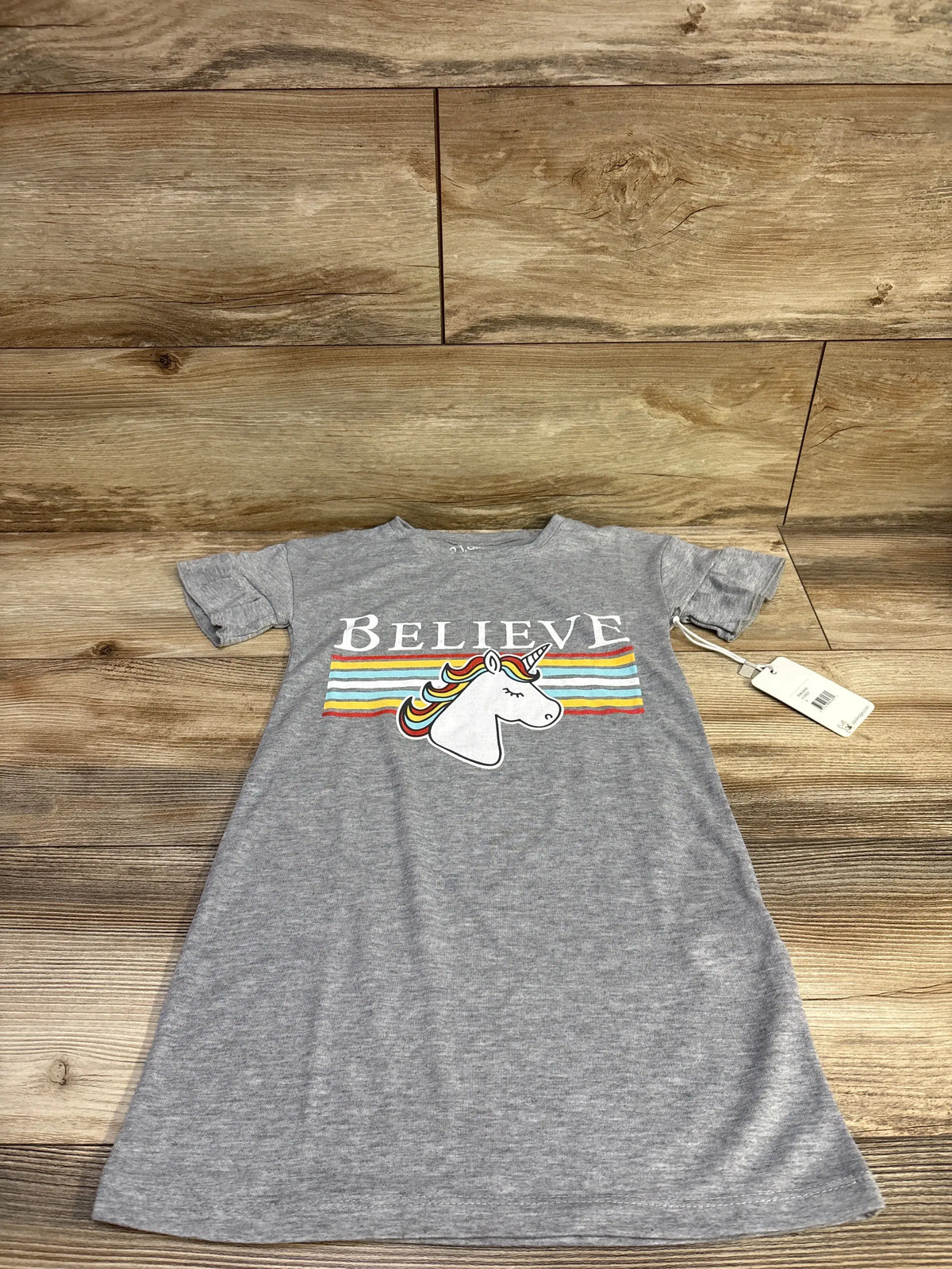 NEW PJ Salvage Unicorn Nightgown Grey sz 4T
