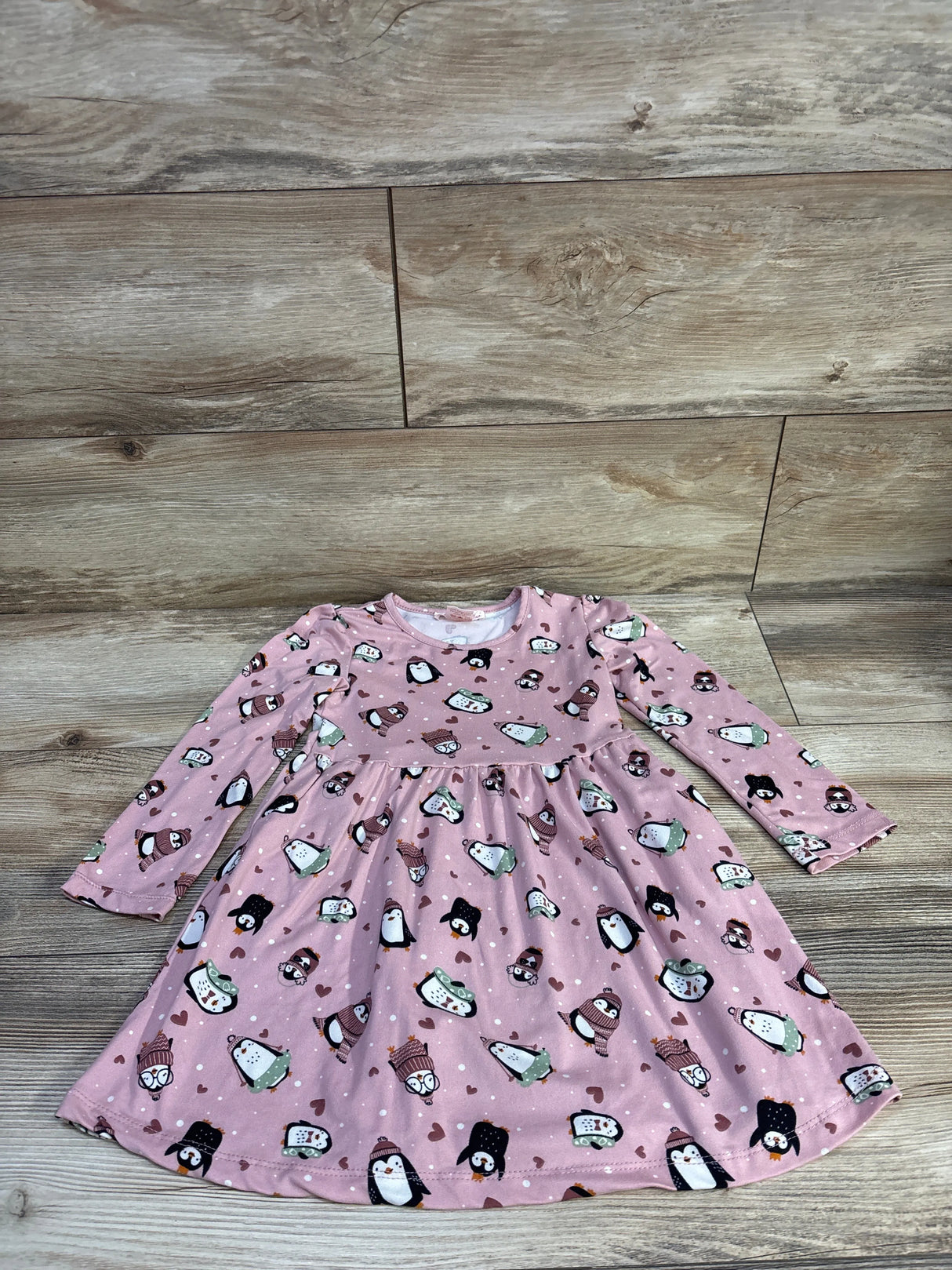 Emma & Elsa Penguin Dress Pink sz 3T