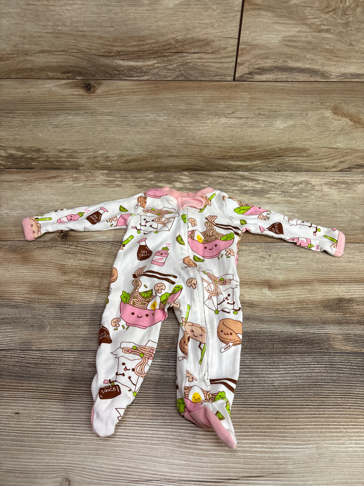 Honest Baby Ramen Sleeper White sz Newborn