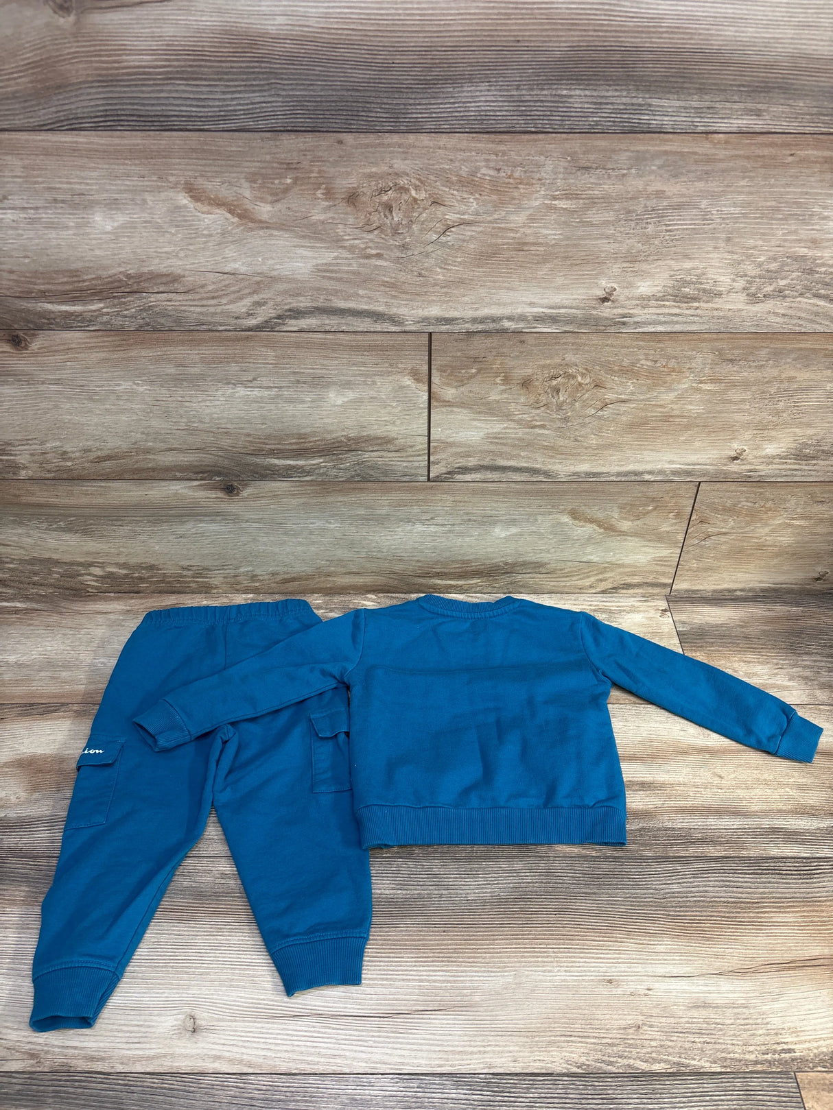 Champion 2pc Pullover Sweatshirt & Joggers Set Blue sz 24m