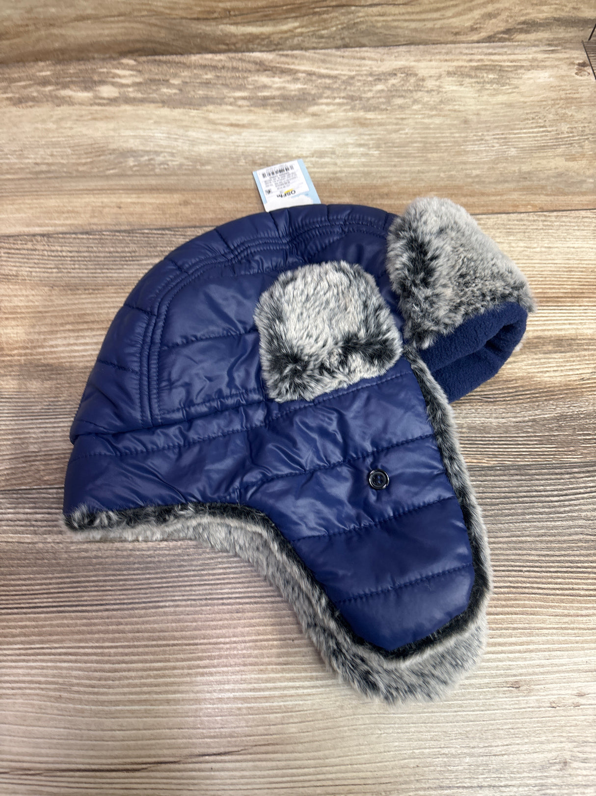 NEW Cat & Jack Faux-Fur Trapper Hat Navy OSFM