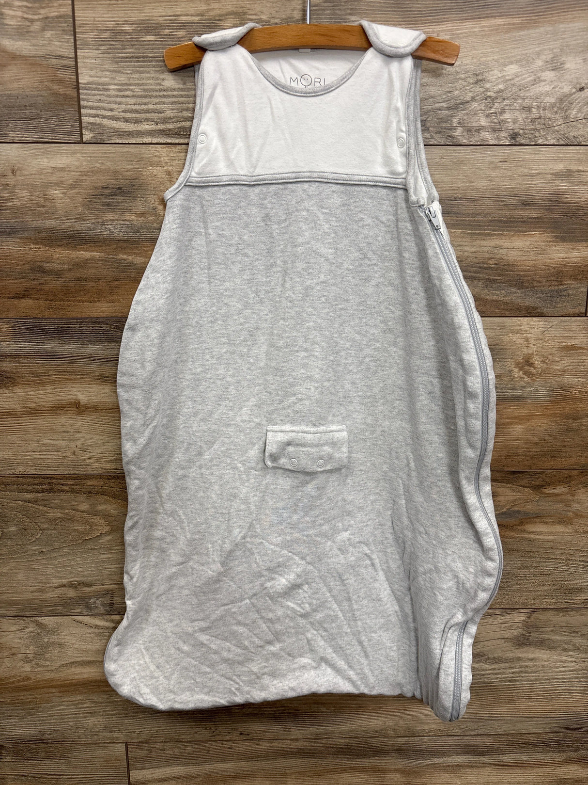 Mori Clever Summer Sleep Sack 0.5 TOG Grey sz 0-2Y