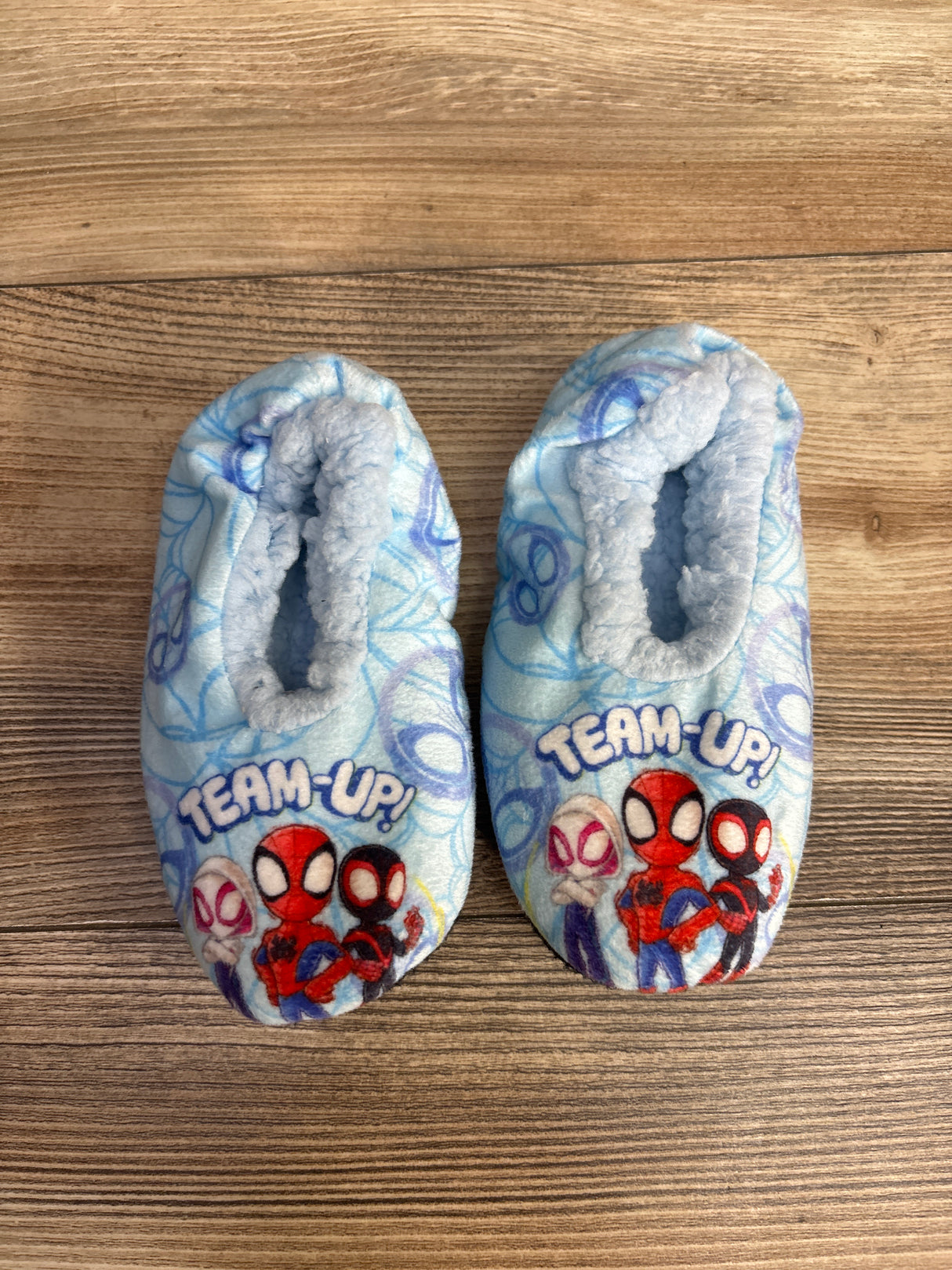 Marvel Spiderman Slippers, Blue sz 6/7c
