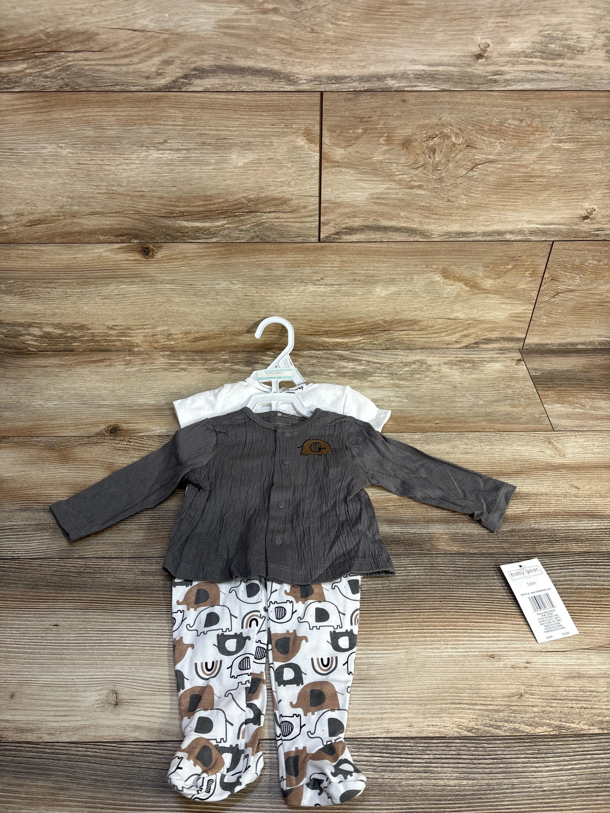 NEW Baby Gear Dream Big Little One 3pc Set White sz 3-6m